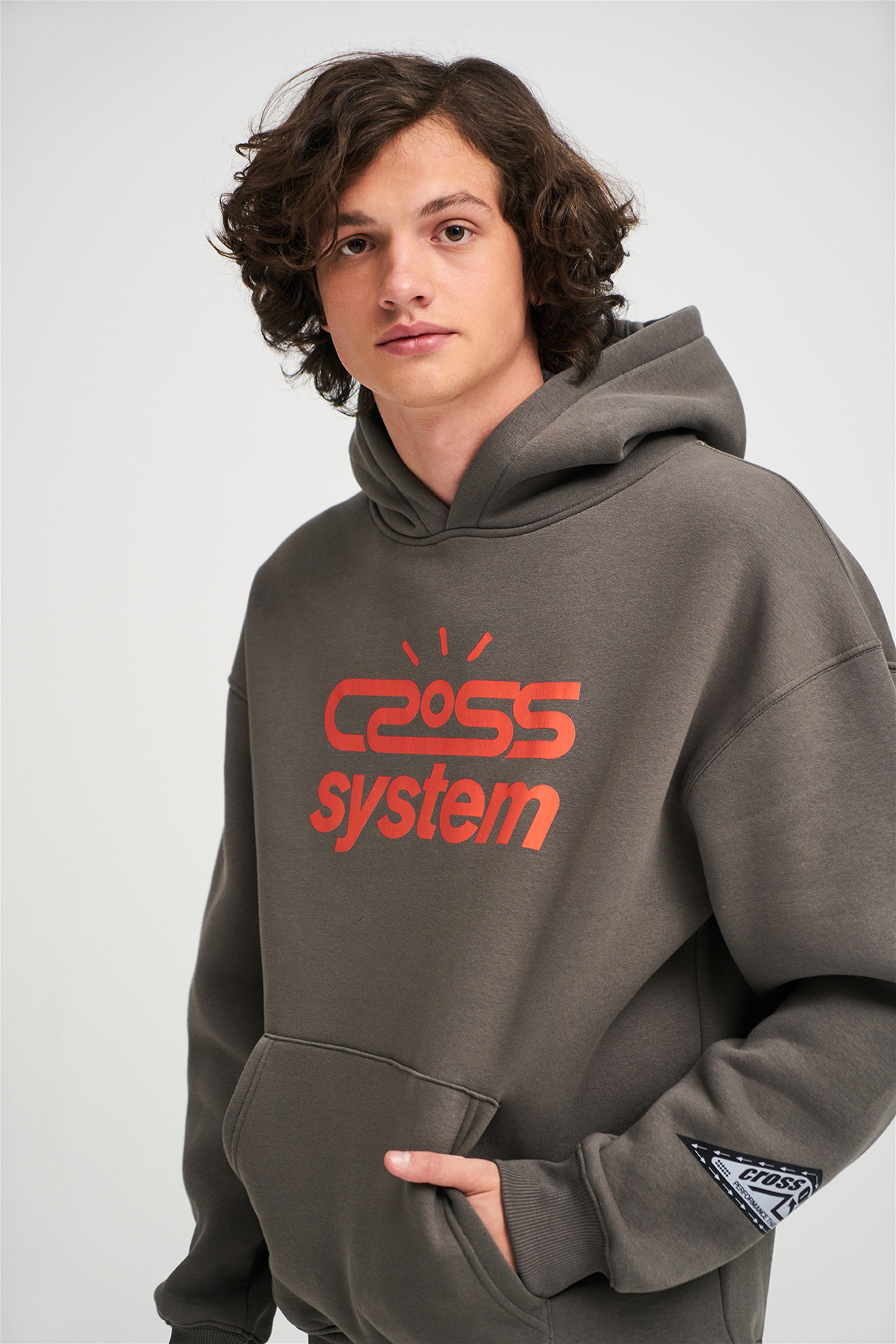 Trendiz Unisex Cross System Sweatshirt Antrasit