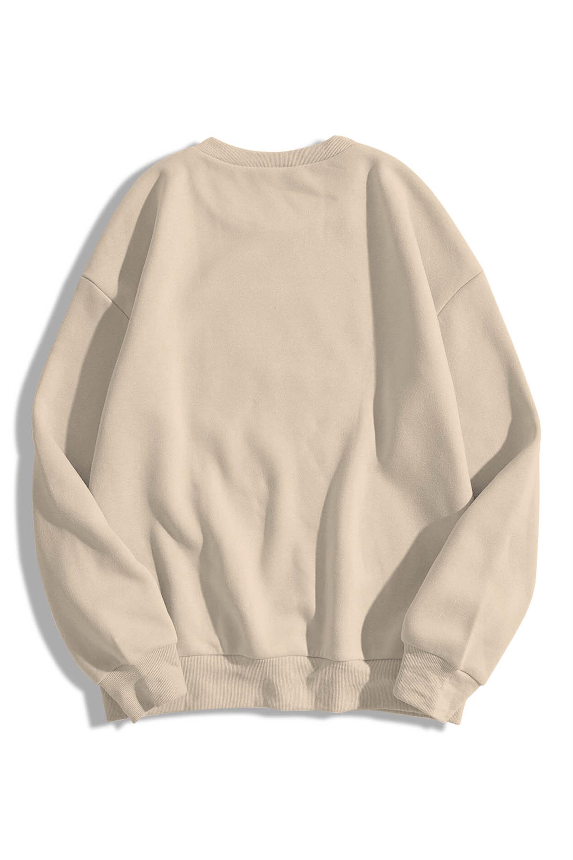 Trendiz Unisex Dreamer Bisiklet Yaka Sweatshirt Taş