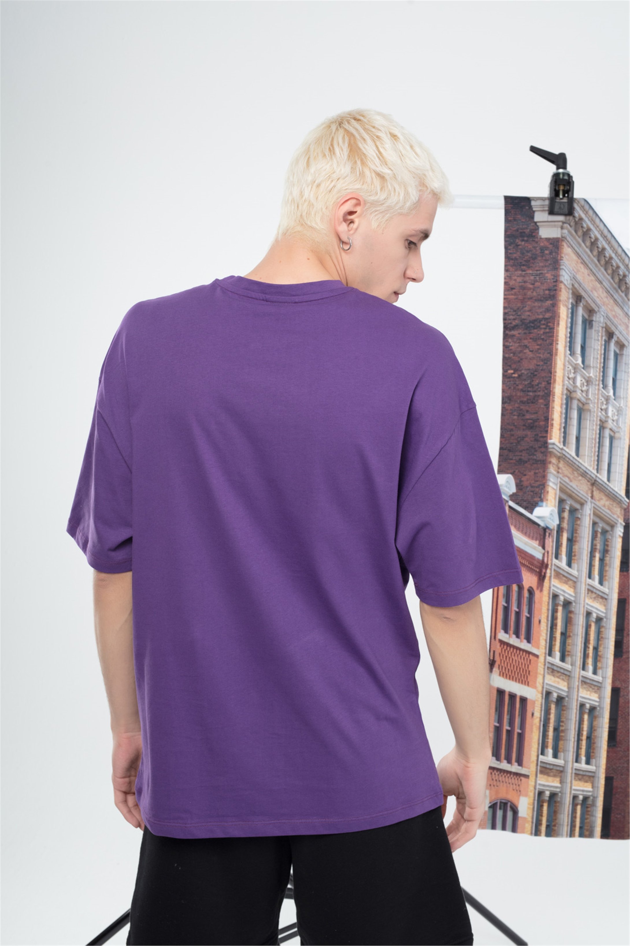 Trendiz Unisex Drew Tshirt Mor