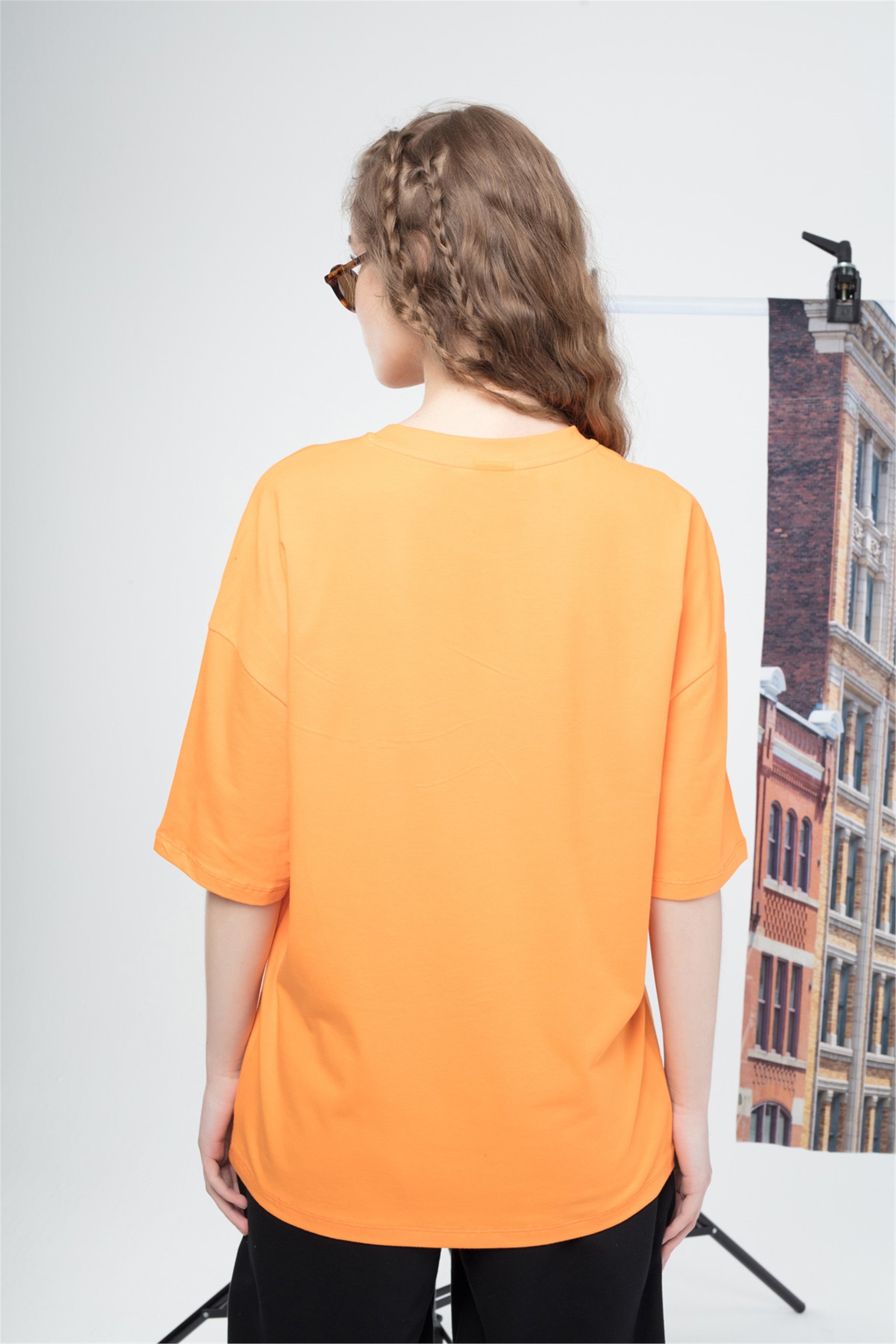 Trendiz Unisex Drew Tshirt Turuncu