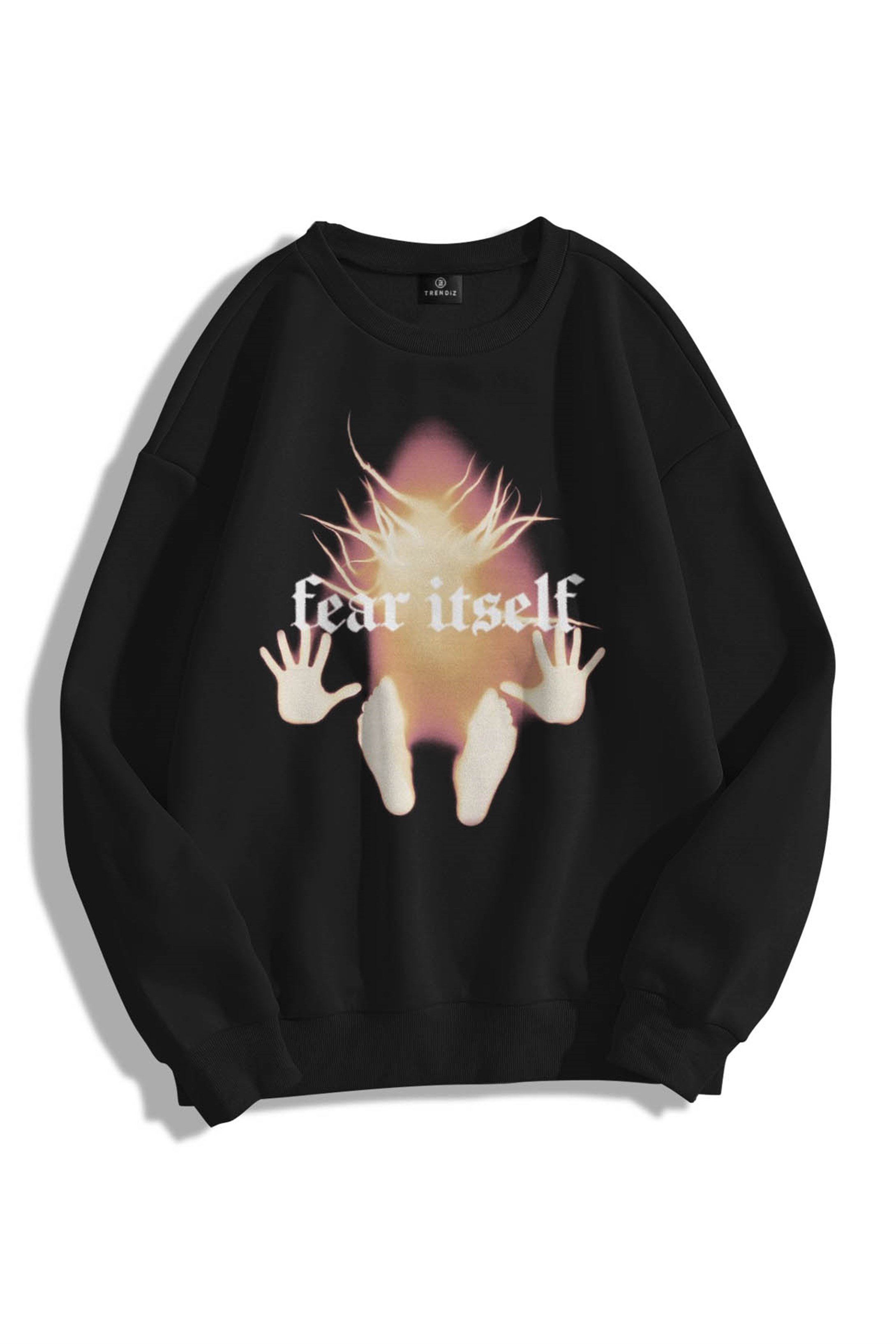 Trendiz Unisex Fear itself Bisiklet Yaka Sweatshirt