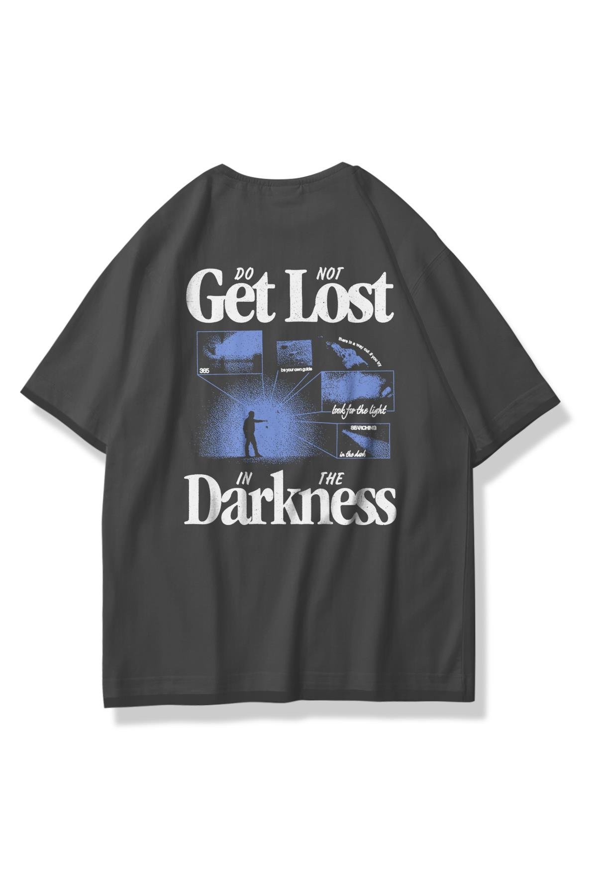 Trendiz Unisex Get Lost Tshirt Antrasit