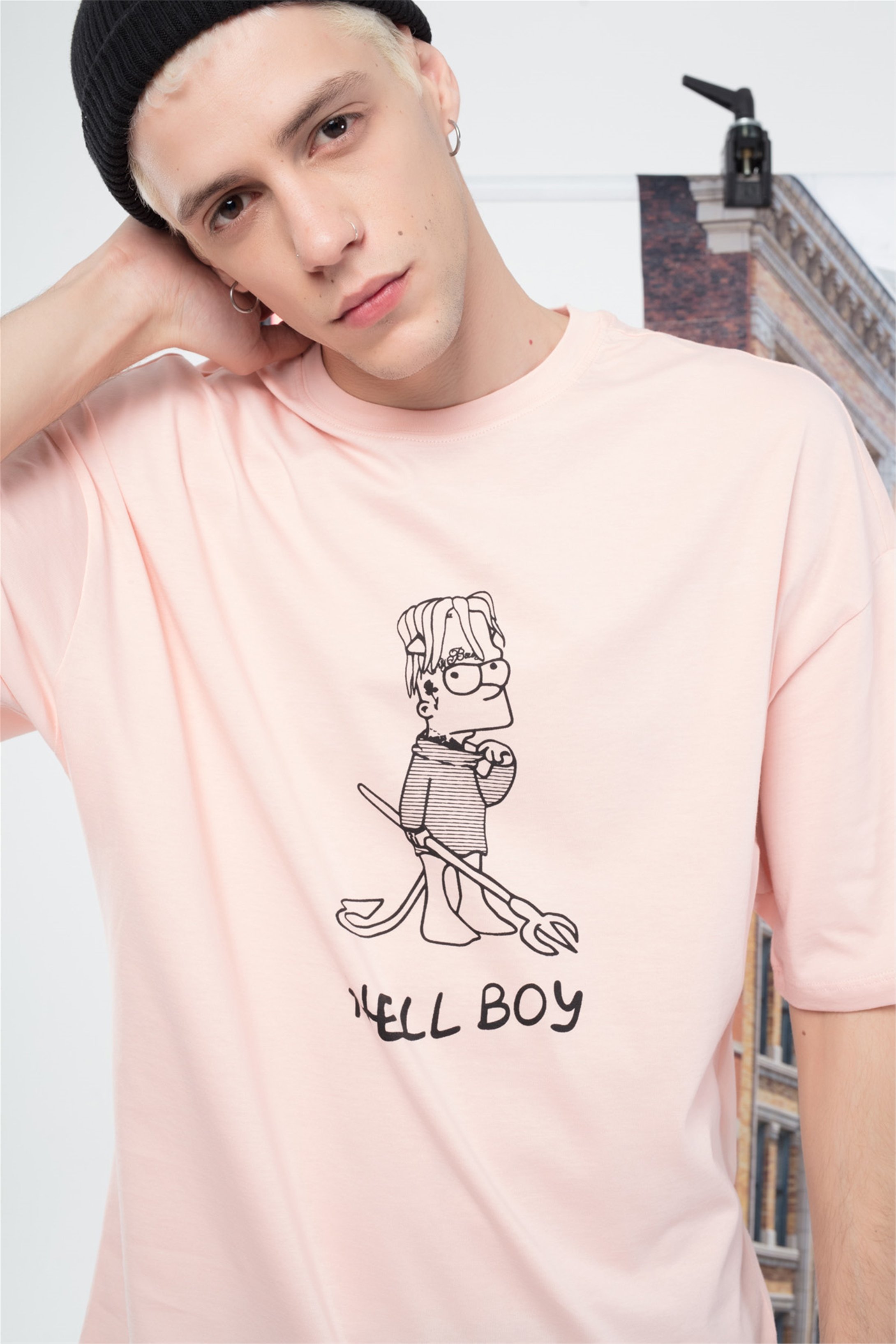 Trendiz Unisex Hellboy Pembe