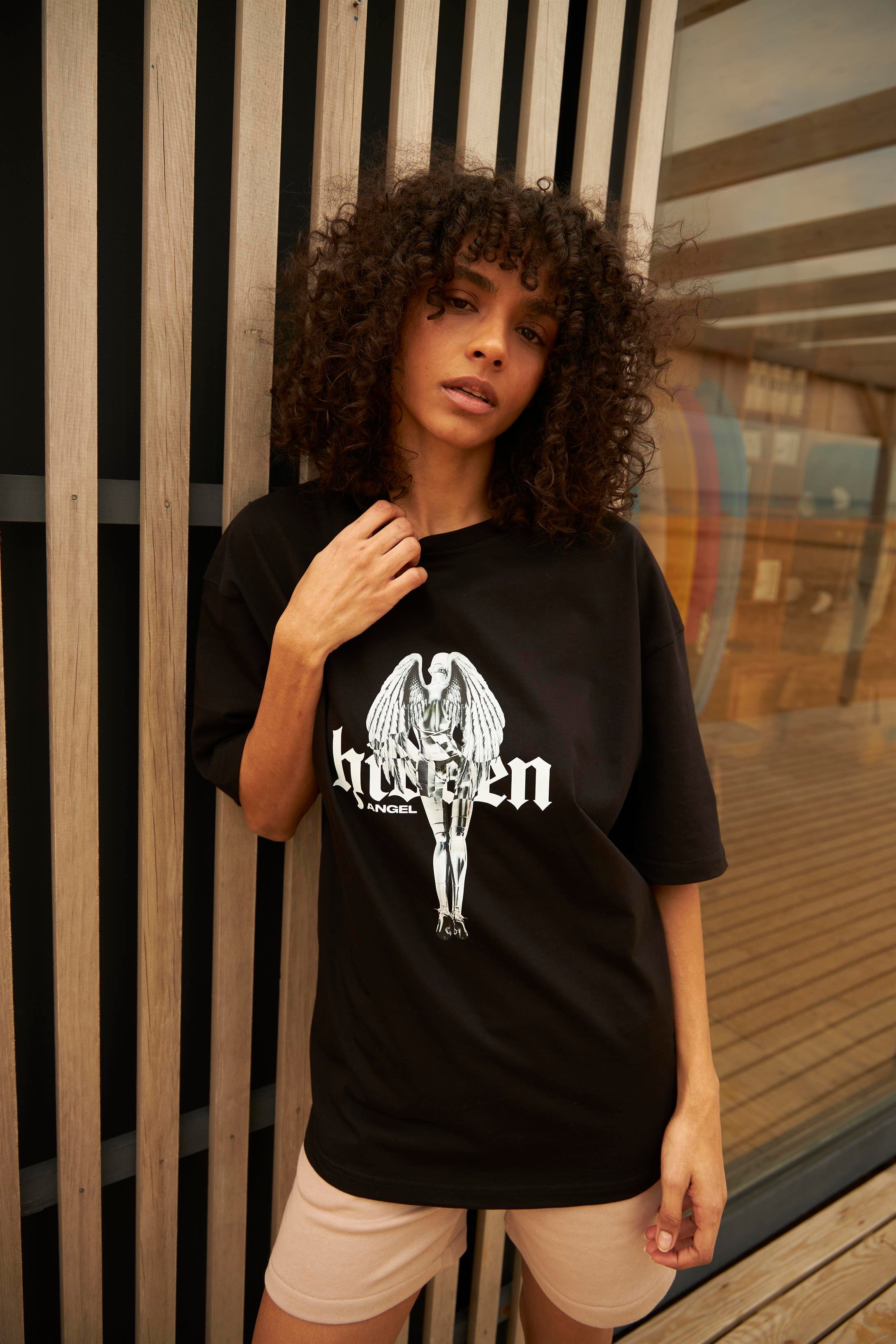 Trendiz Unisex Hidden Siyah Tshirt