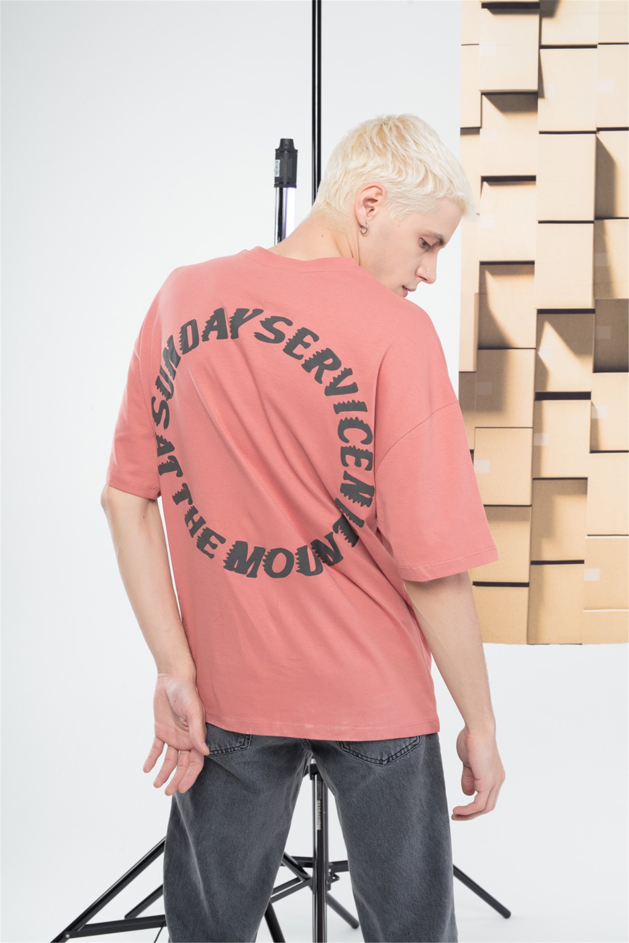 Trendiz Unisex HolySiprit Tshirt Somon