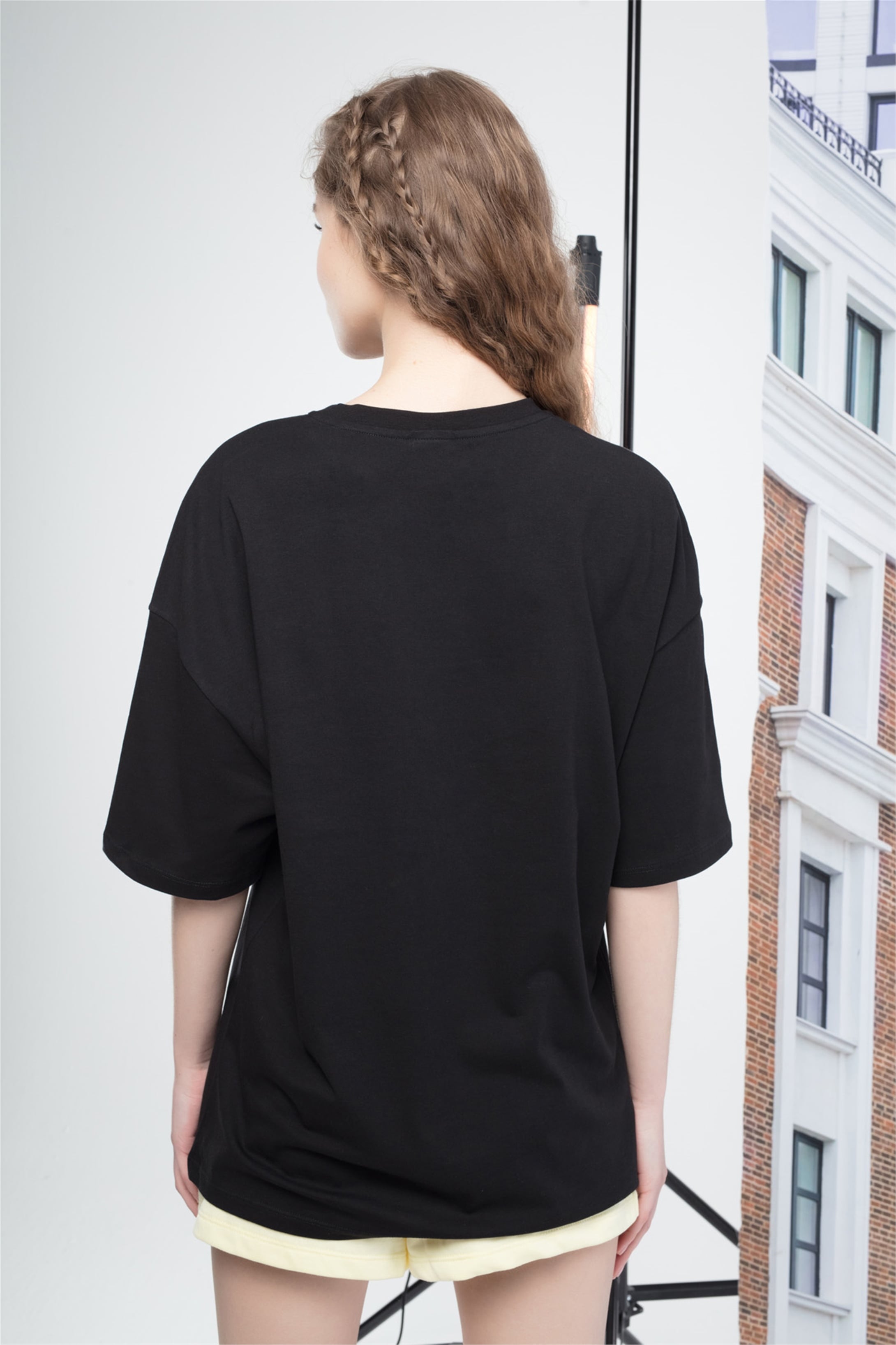 Trendiz Unisex Houston Tshirt Siyah