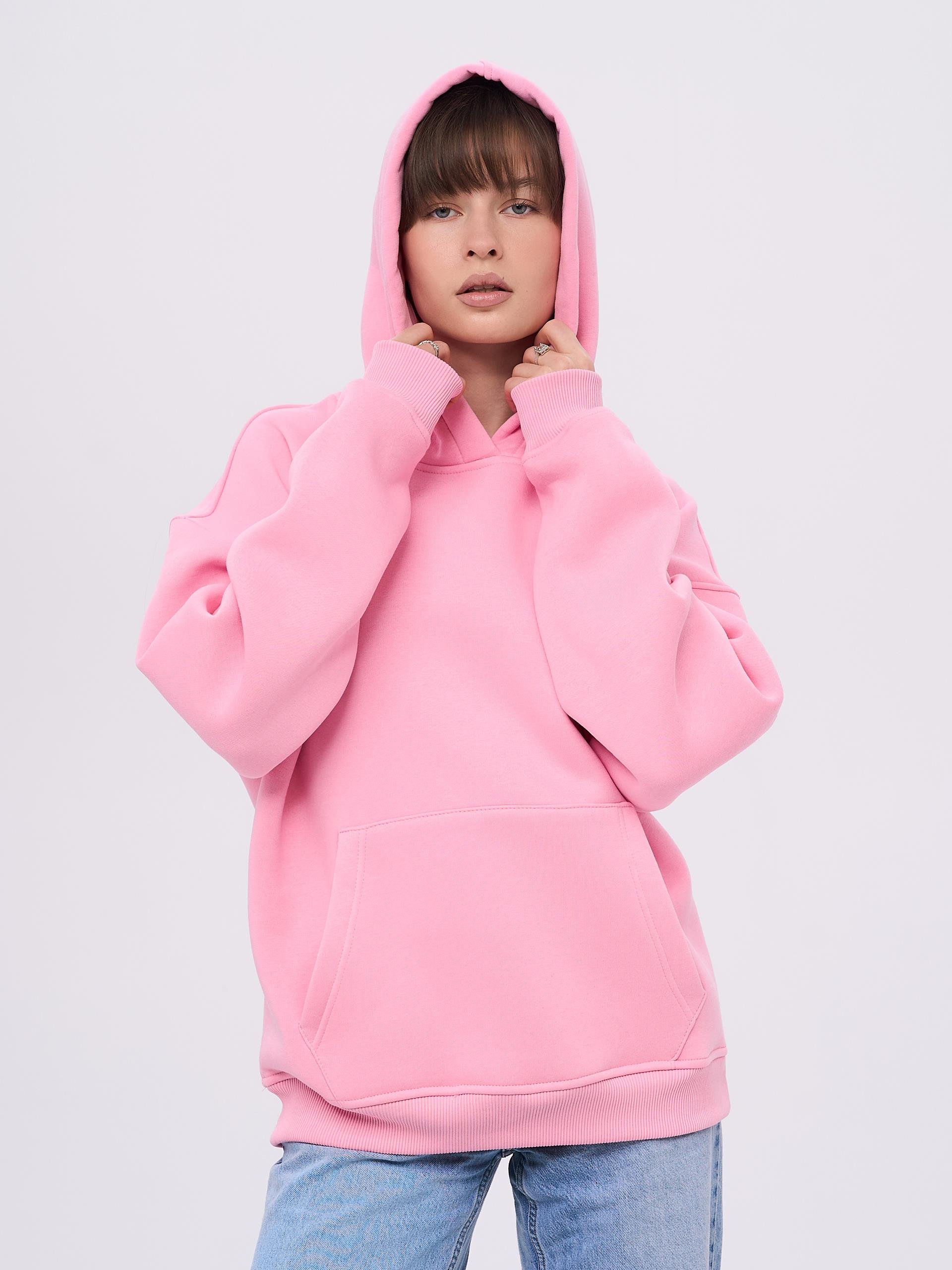 Trendiz Unisex I Can't Use My Brain Sweatshirt Hoodie Pembe