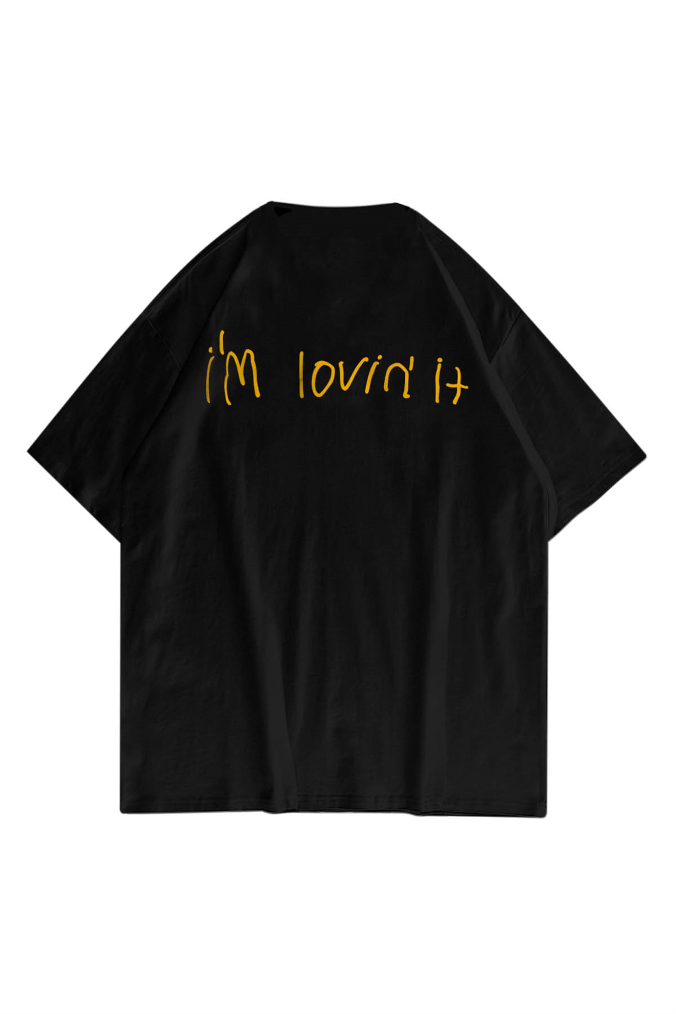 Trendiz Unisex I'm Loving it Mc Siyah Tshirt