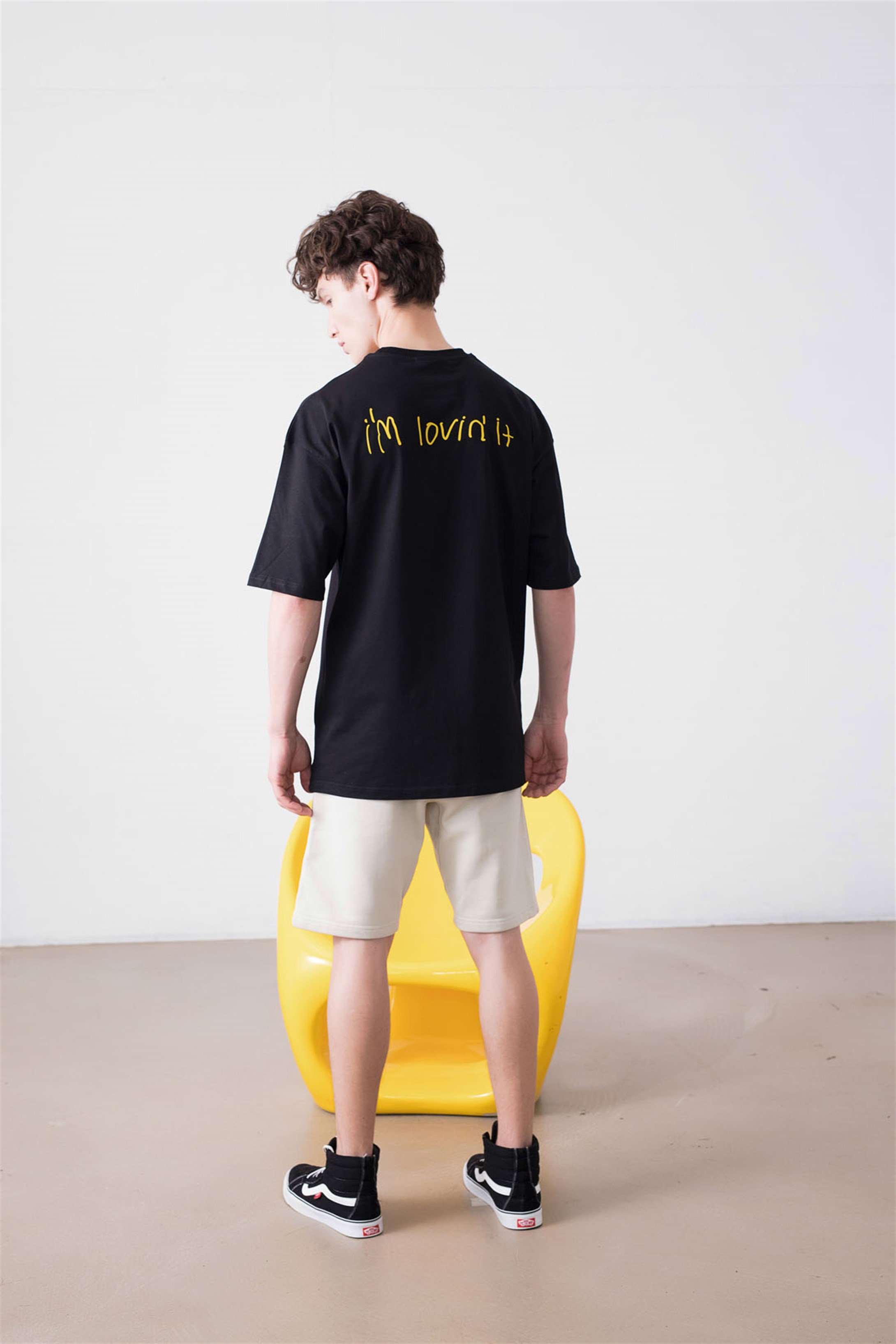Trendiz Unisex I'm Loving it Mc Siyah Tshirt
