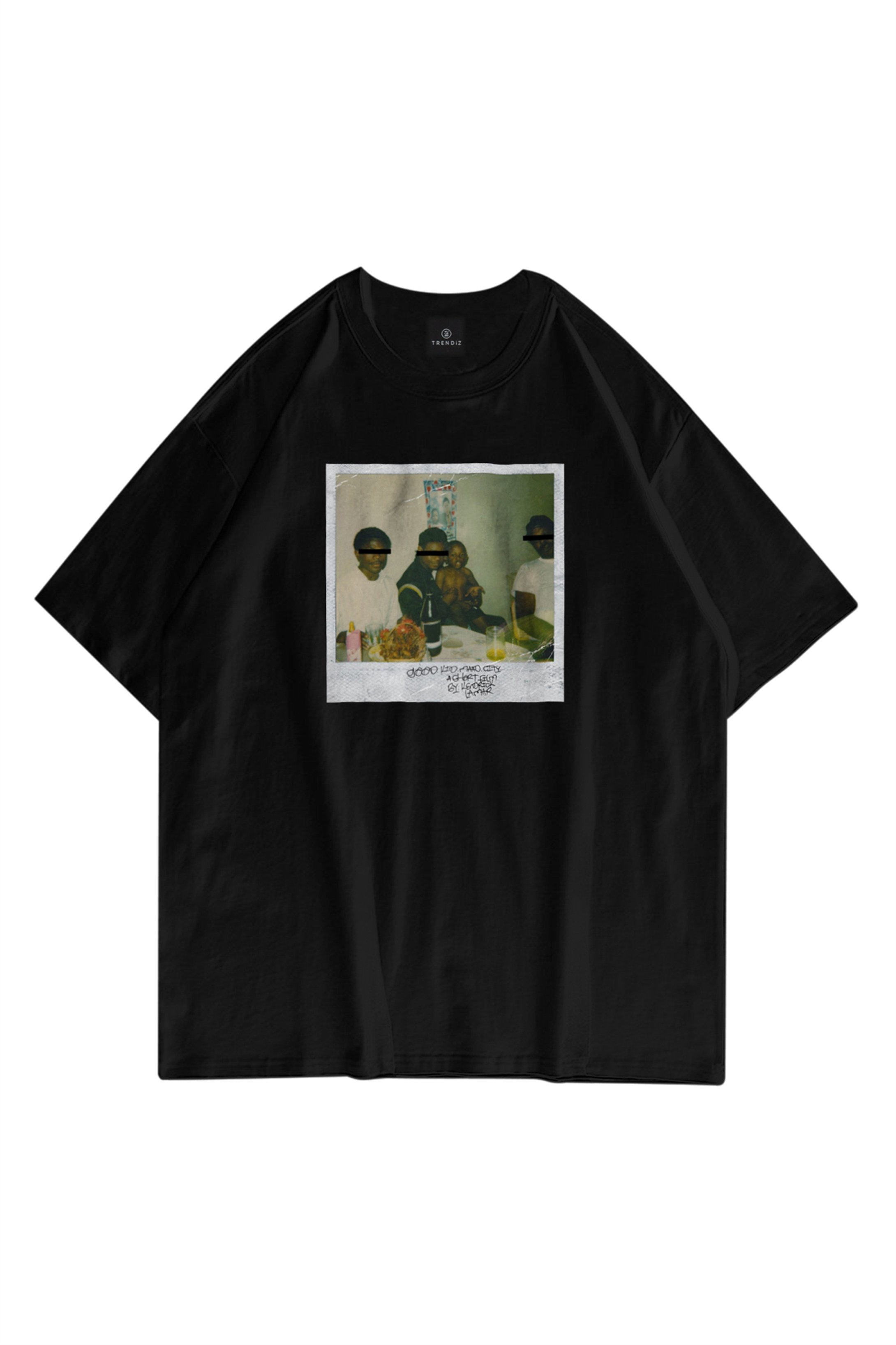 Trendiz Unisex Kendrick Lamar m.A.A.d City Siyah Tshirt