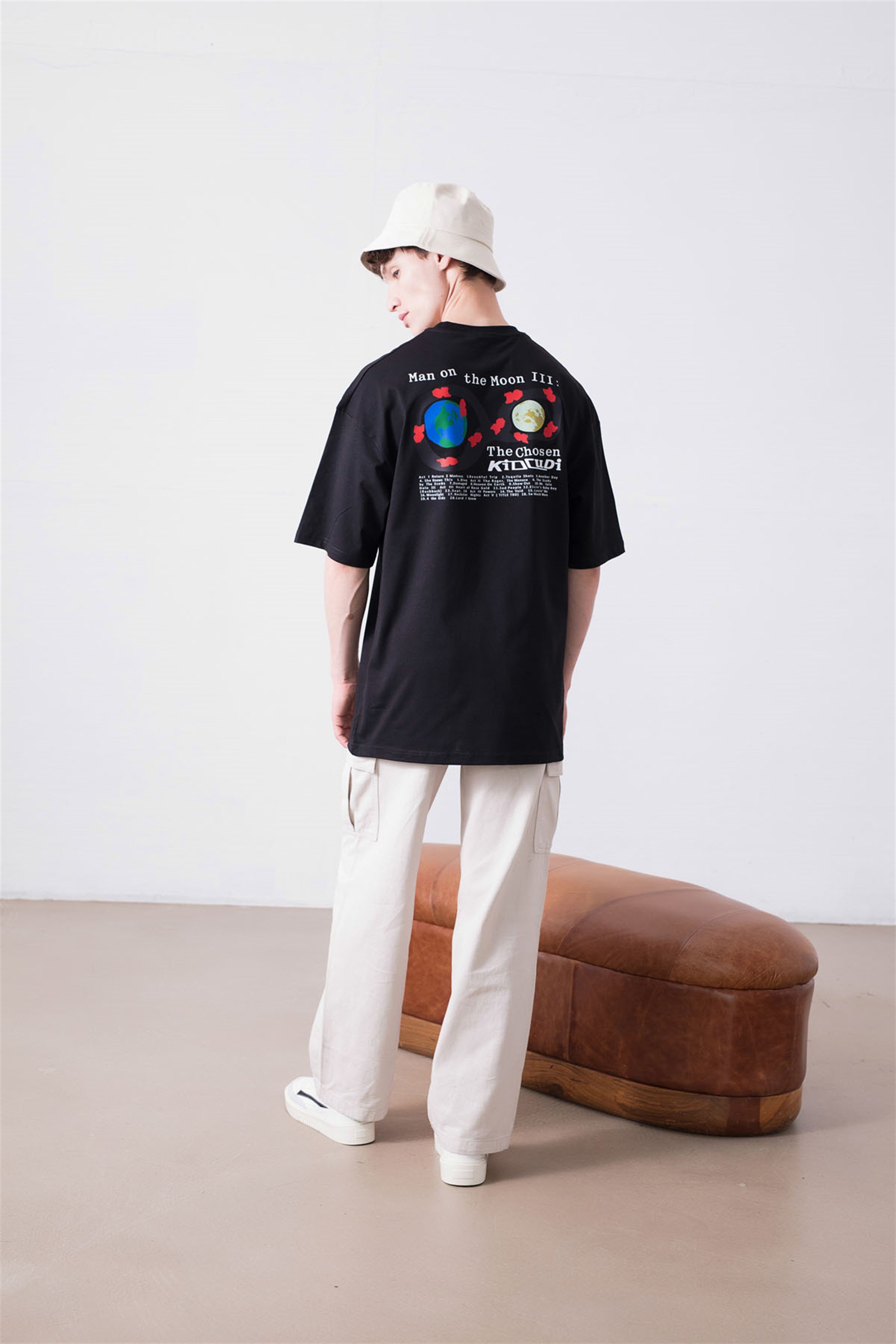 Trendiz Unisex Kid Cudi Man of the Moon 3 Siyah Tshirt