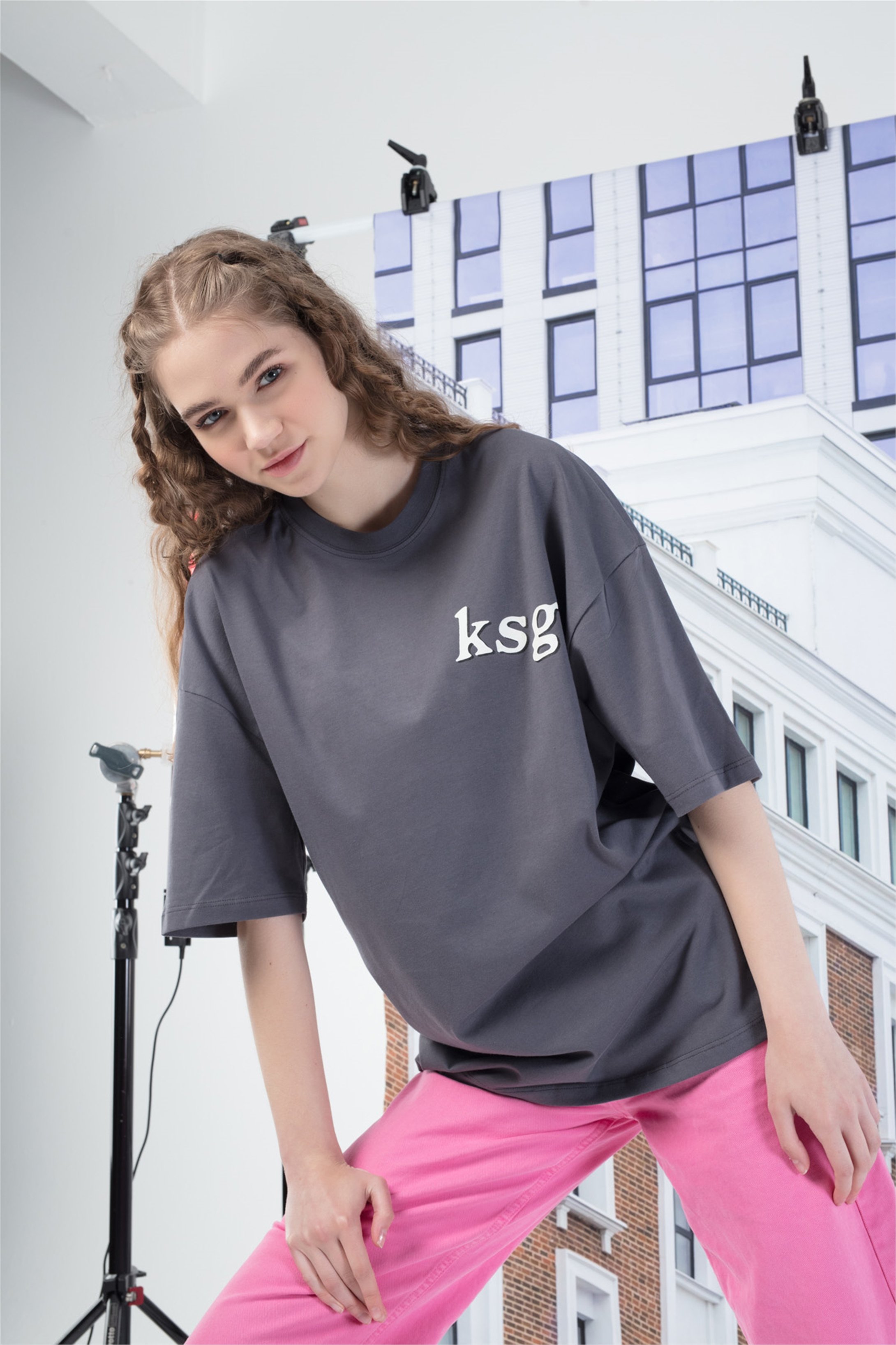 Trendiz Unisex Ksg Tshirt Antrasit