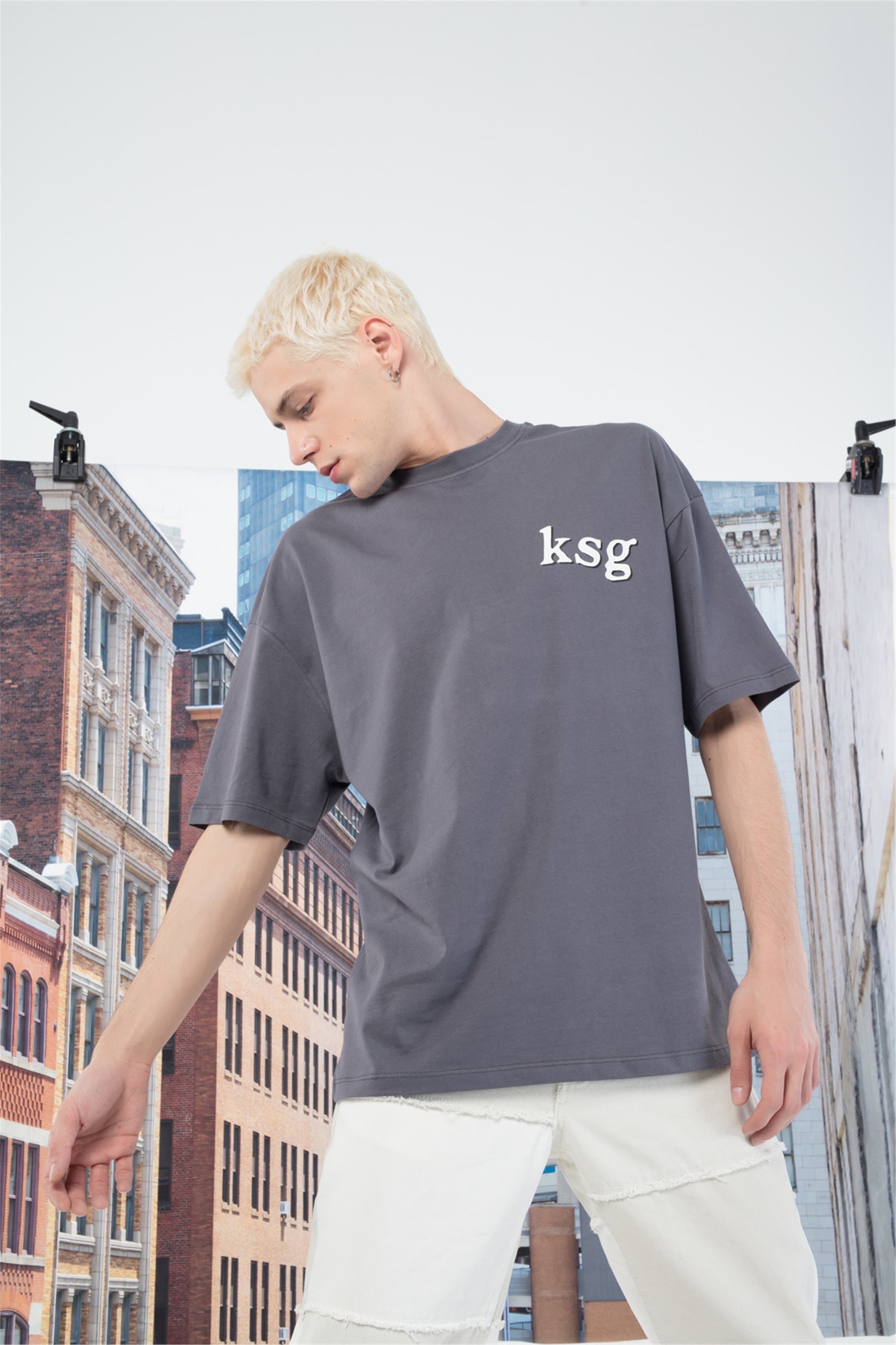 Trendiz Unisex Ksg Tshirt Antrasit