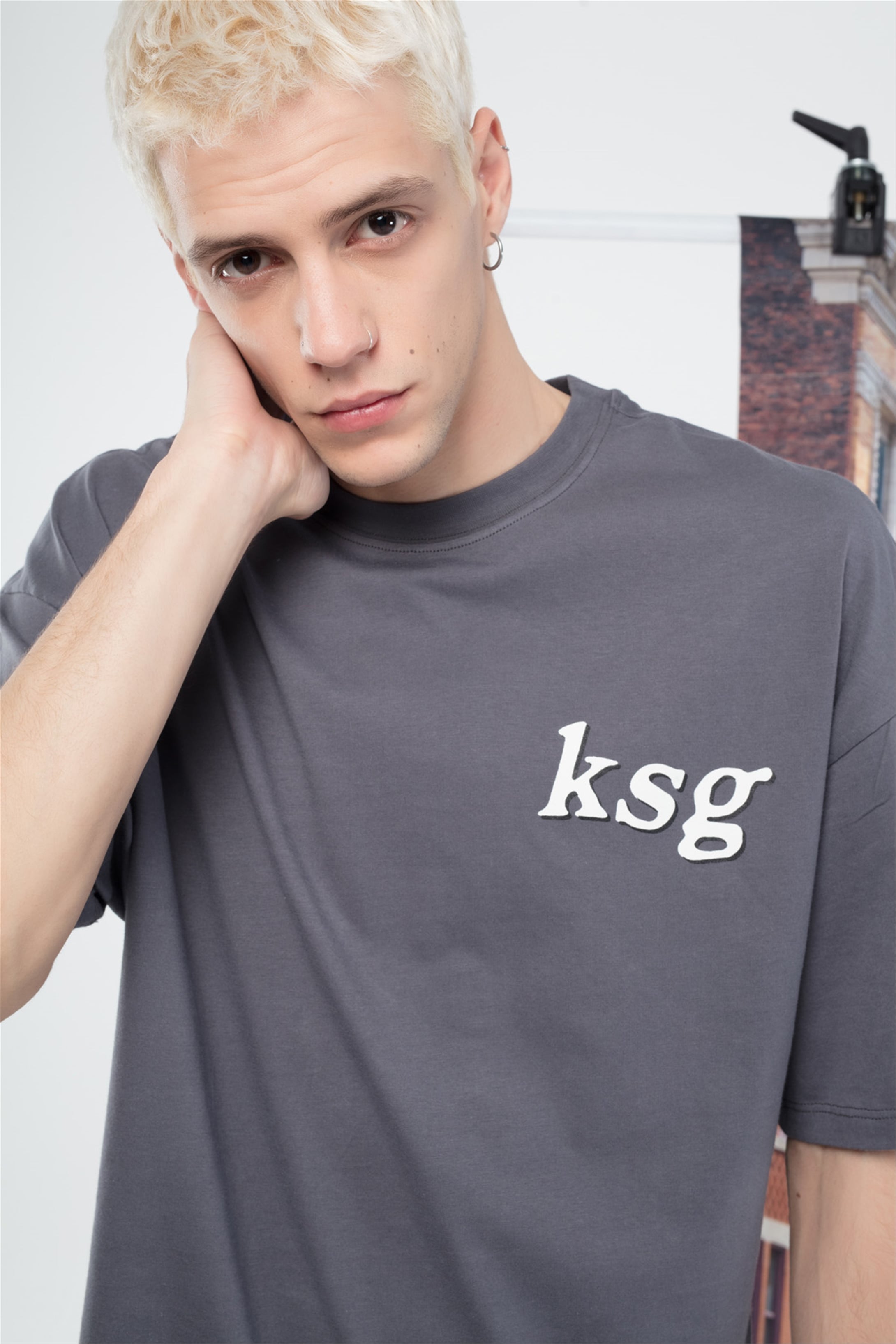 Trendiz Unisex Ksg Tshirt Antrasit