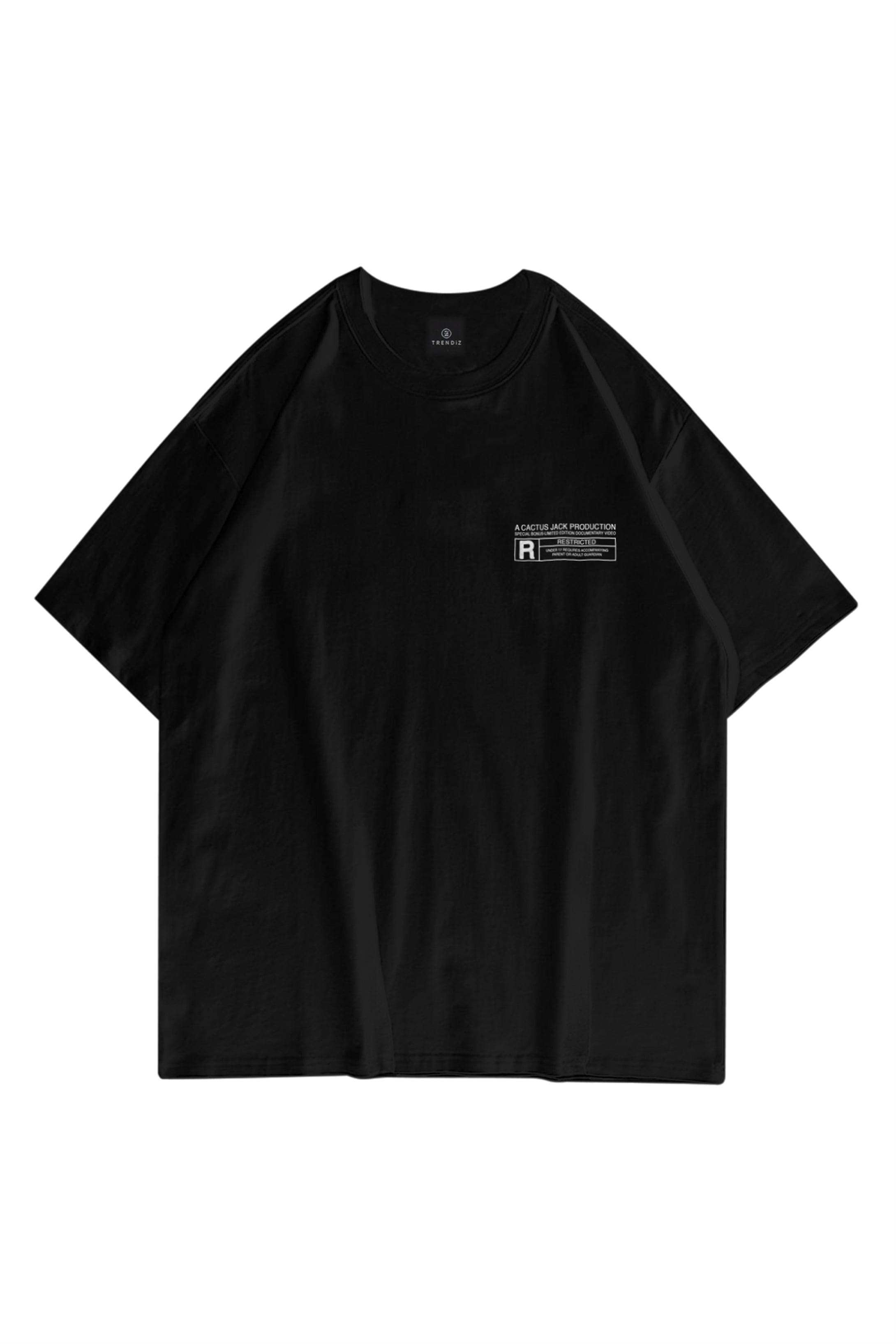 Trendiz Unisex  Look Mom I Can Fly Renkli Siyah Tshirt