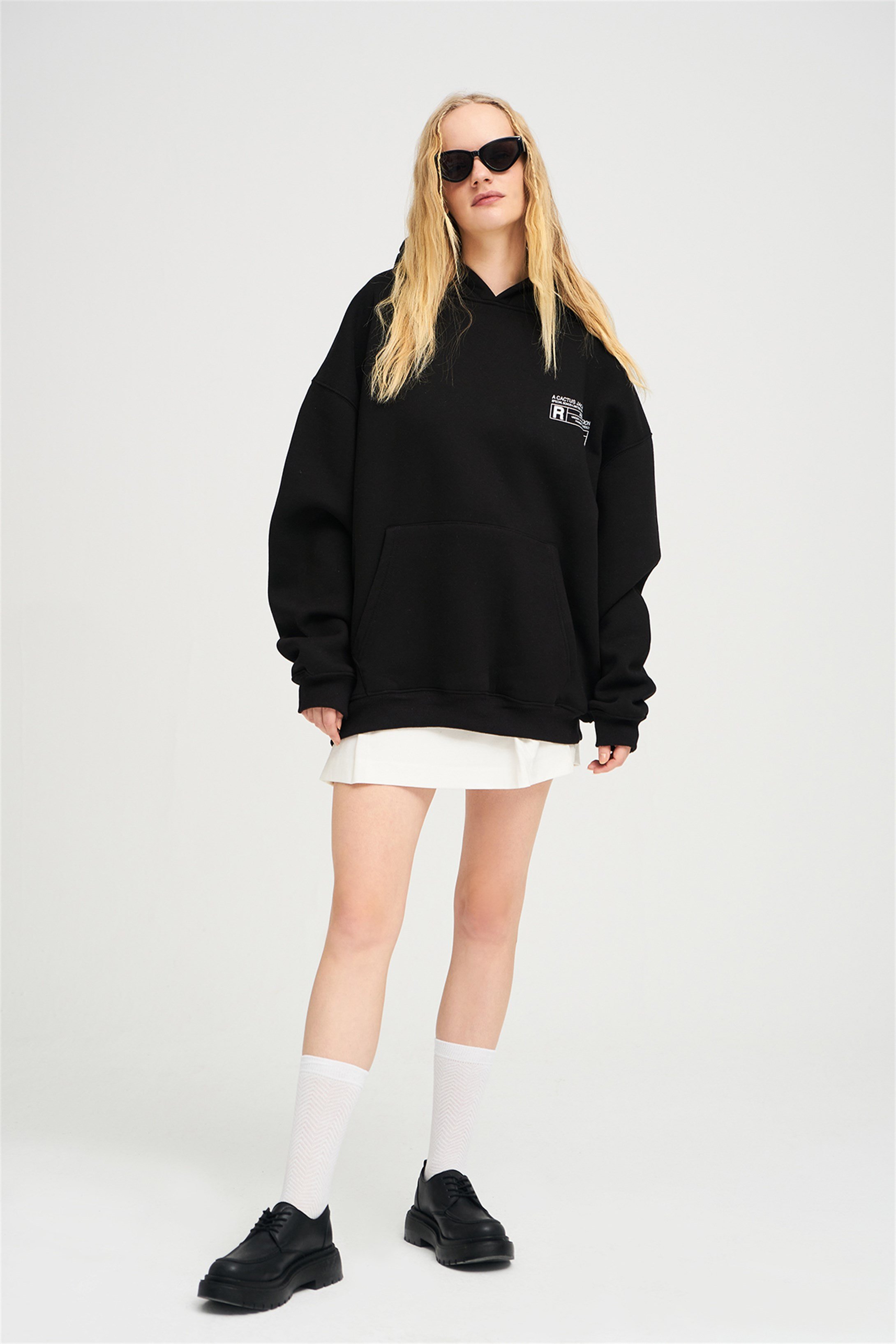 Trendiz Unisex  Look Mom I Can Fly Renkli Siyah Sweatshirt