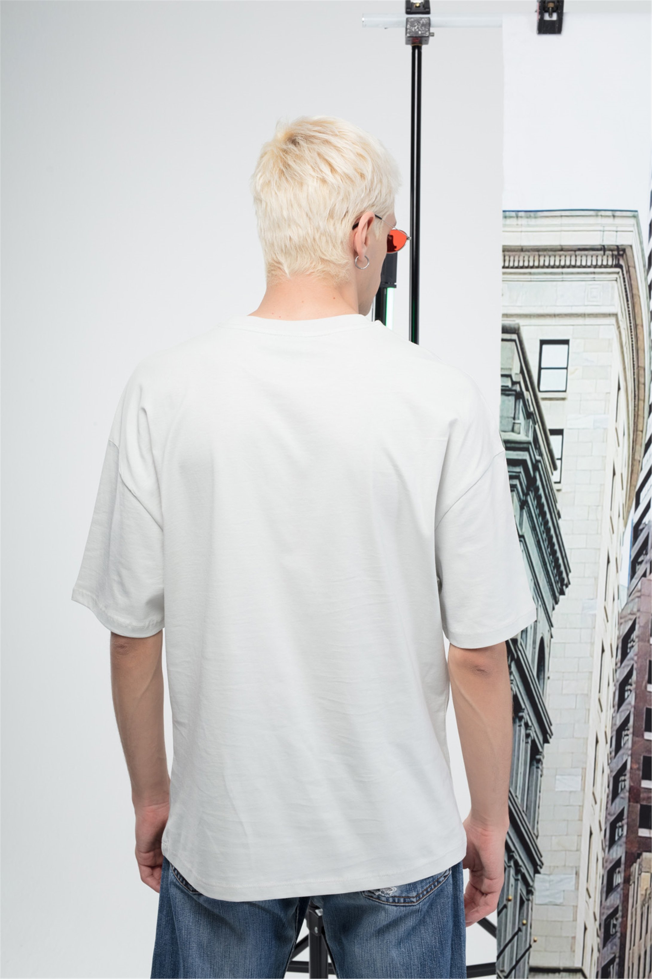 Trendiz Unisex Los Angeles Tshirt Taş Rengi