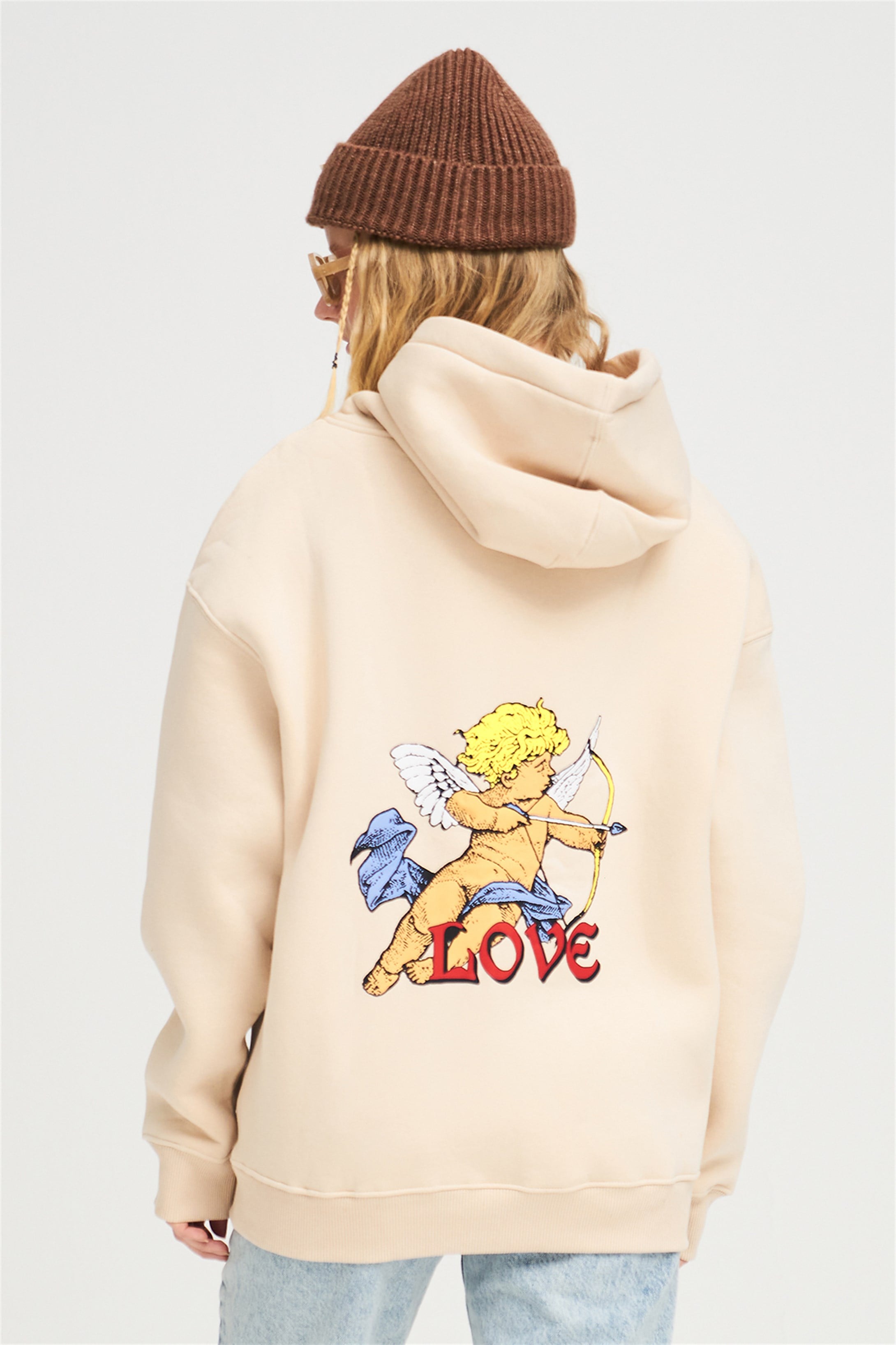 Trendiz Unisex Love Eros Sweatshirt Taş