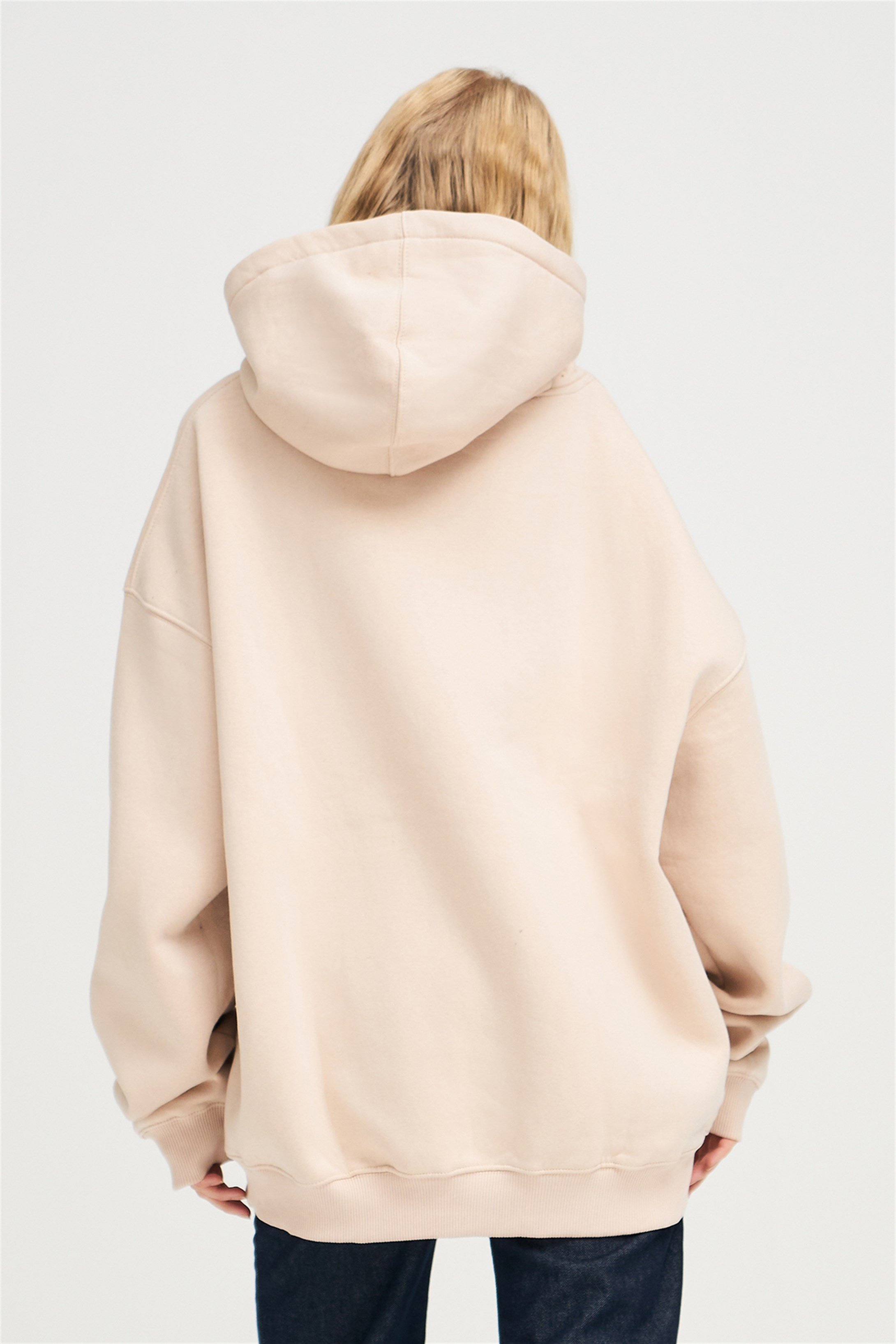 Trendiz Unisex Love İs Evil Sweatshirt Taş