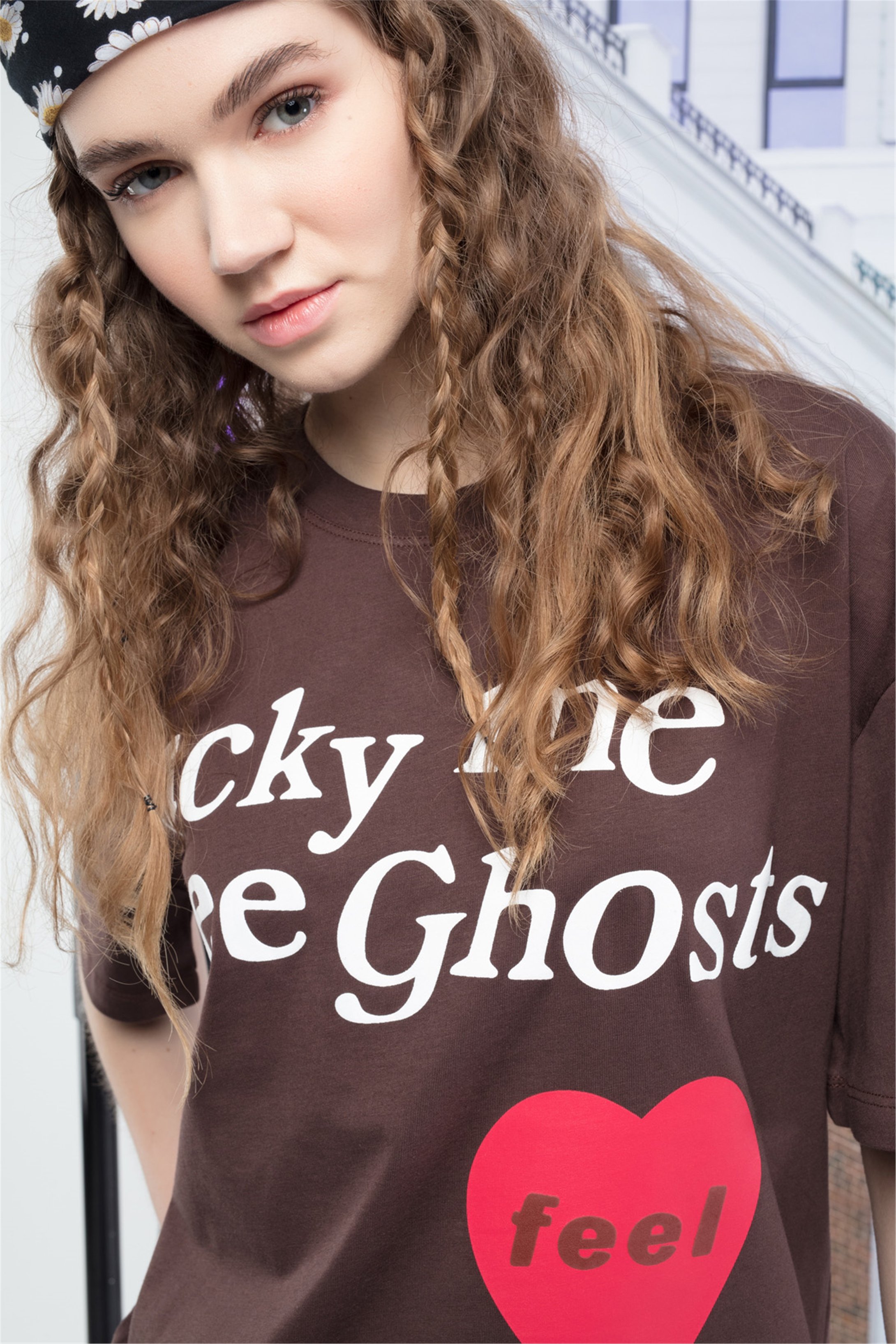 Trendiz Unisex Luckyme Kahverengi Tshirt