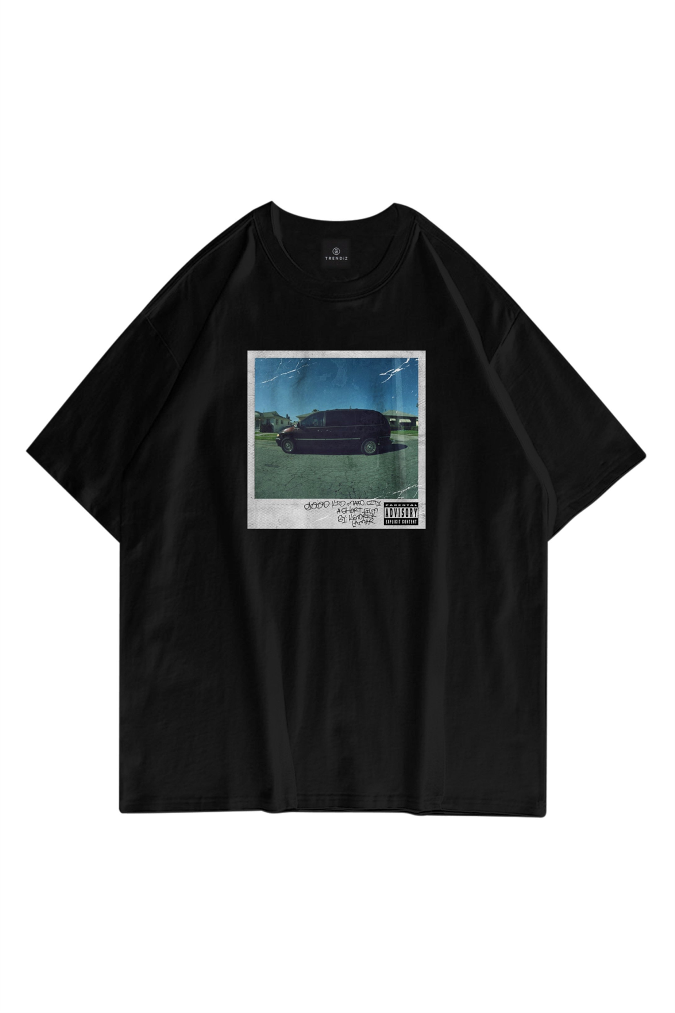 Trendiz Unisex m.A.A.d City Kendrick Lamar  Siyah Tshirt