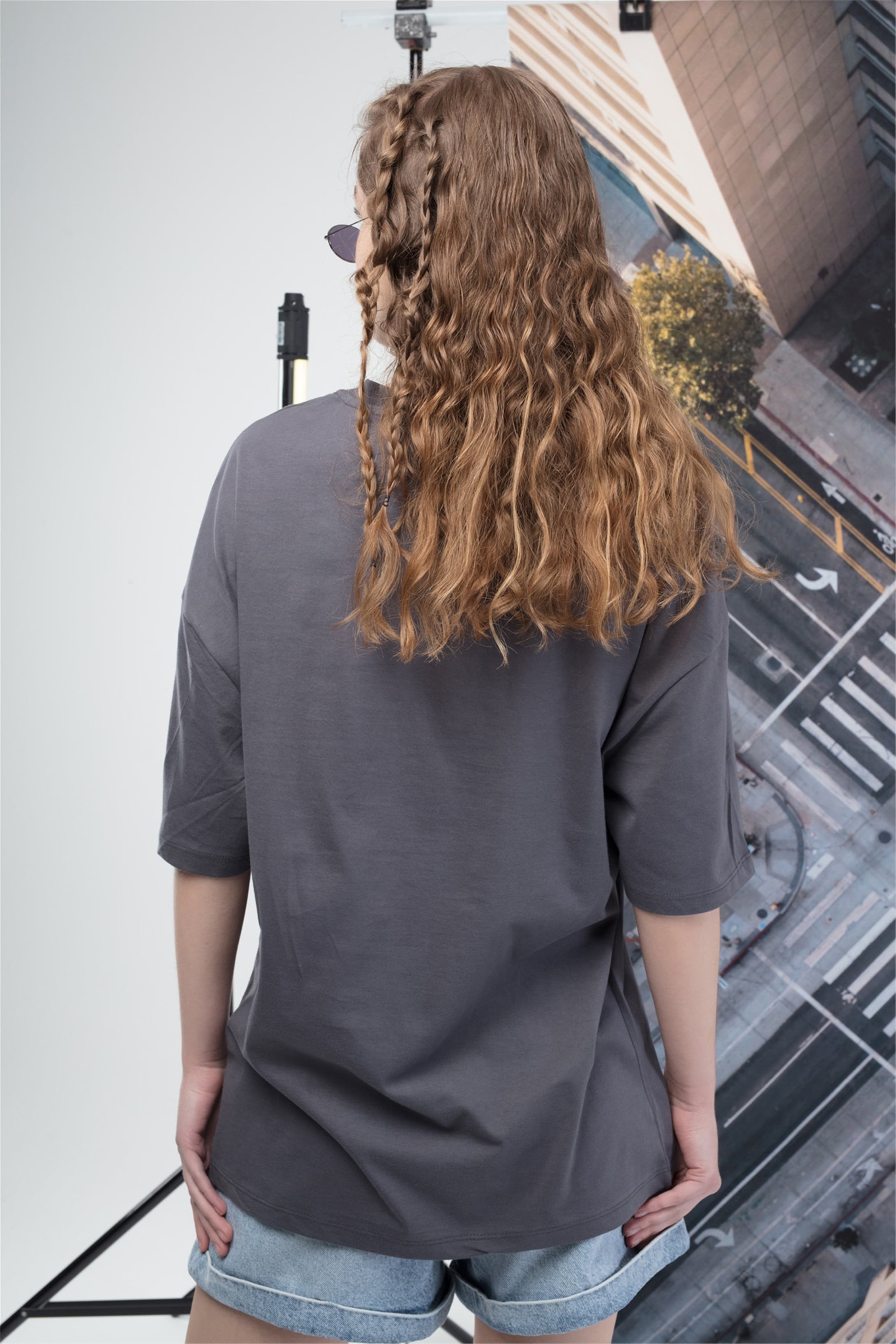 Trendiz Unisex Mıchıgan Tshirt Antrasit