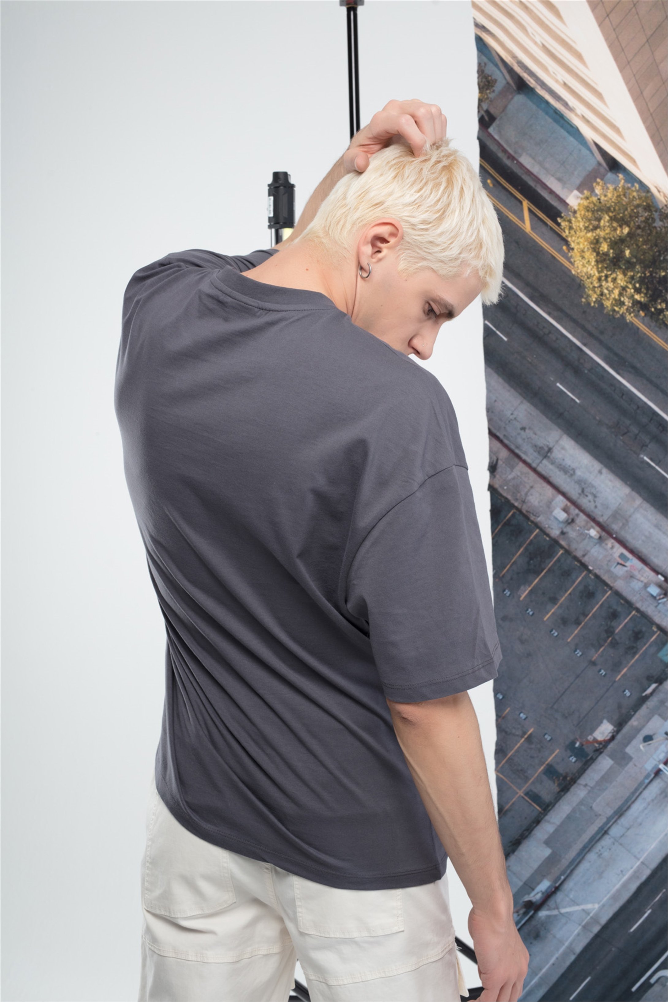 Trendiz Unisex Mıchıgan Tshirt Antrasit