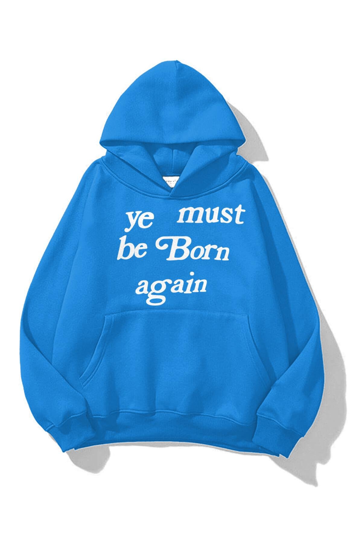 Trendiz Unisex Must Be Burn Again Sweatshirt Soft Mavi