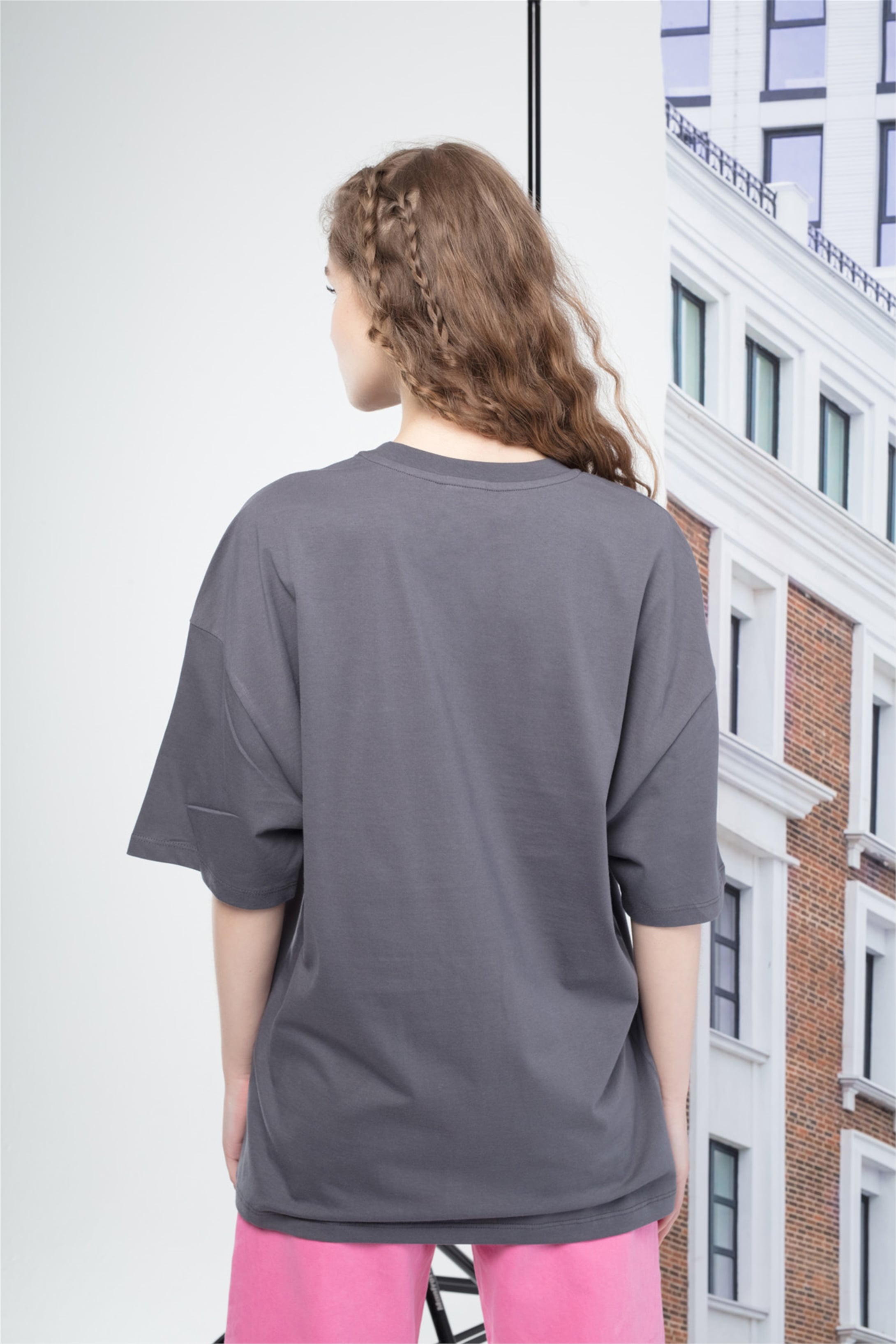 Trendiz Unisex Mustbeburn Tshirt Antrasit