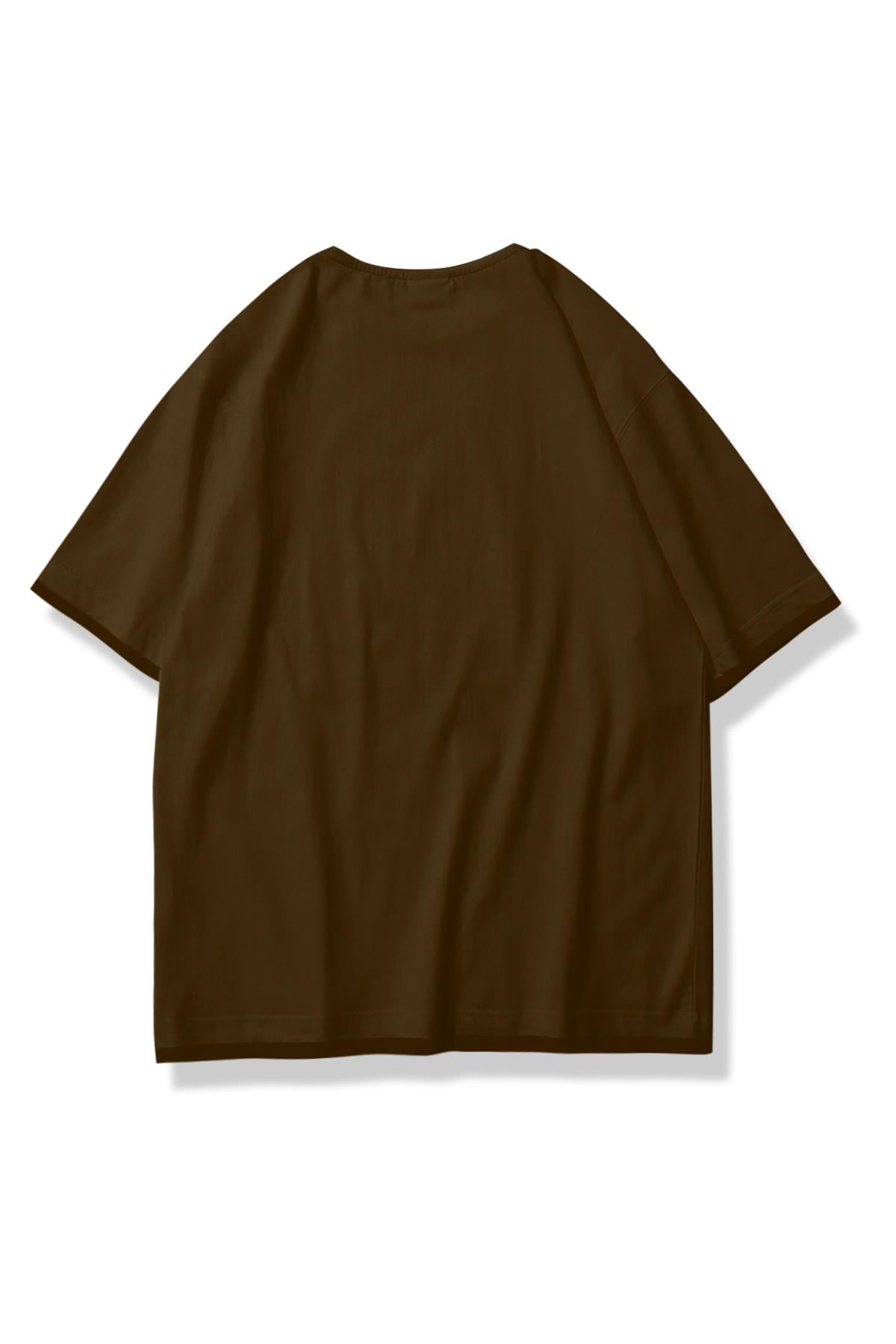 Trendiz Unisex Person Soul Tshirt Kahve