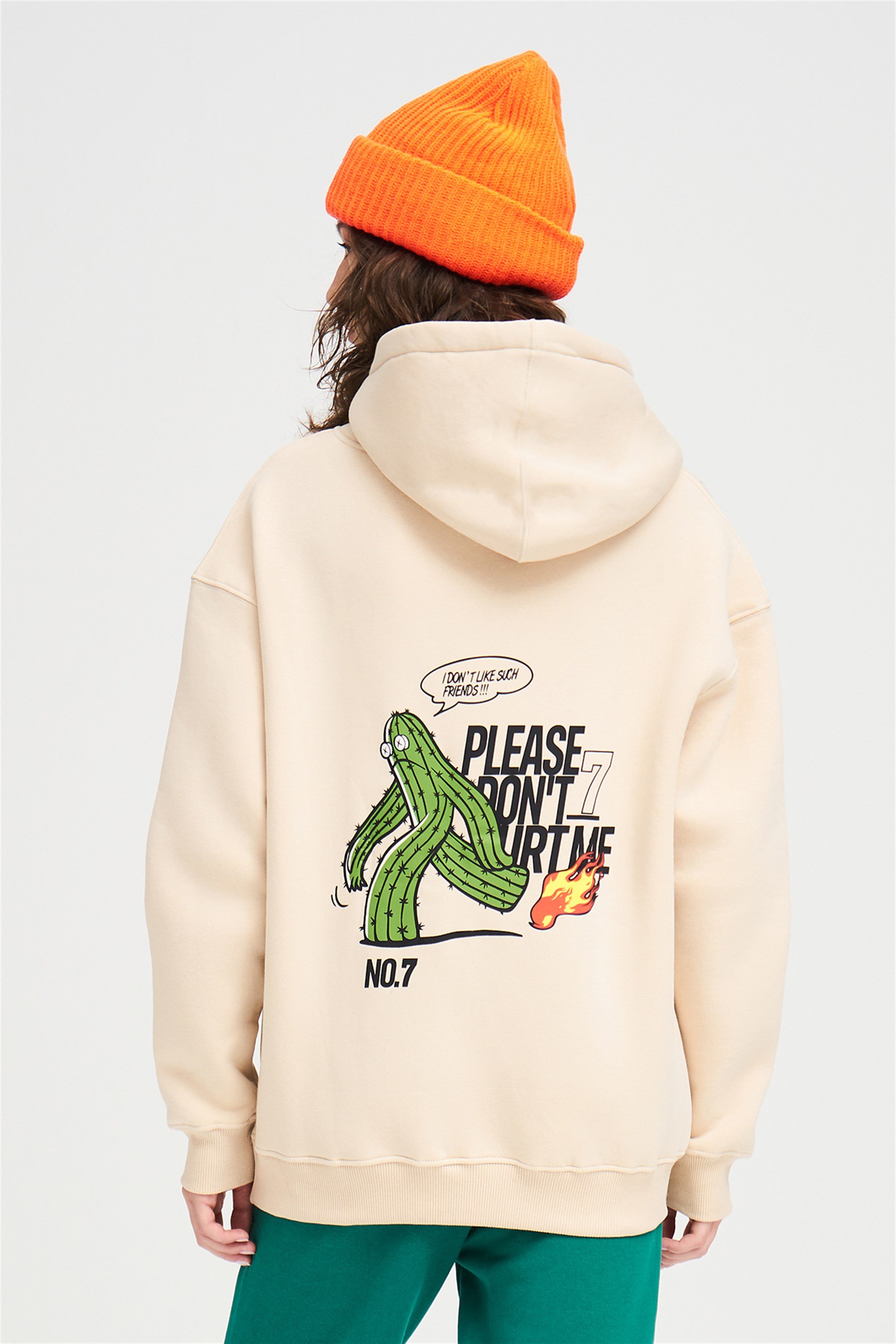 Trendiz Unisex Please Dont Hurt Me Sweatshirt Taş