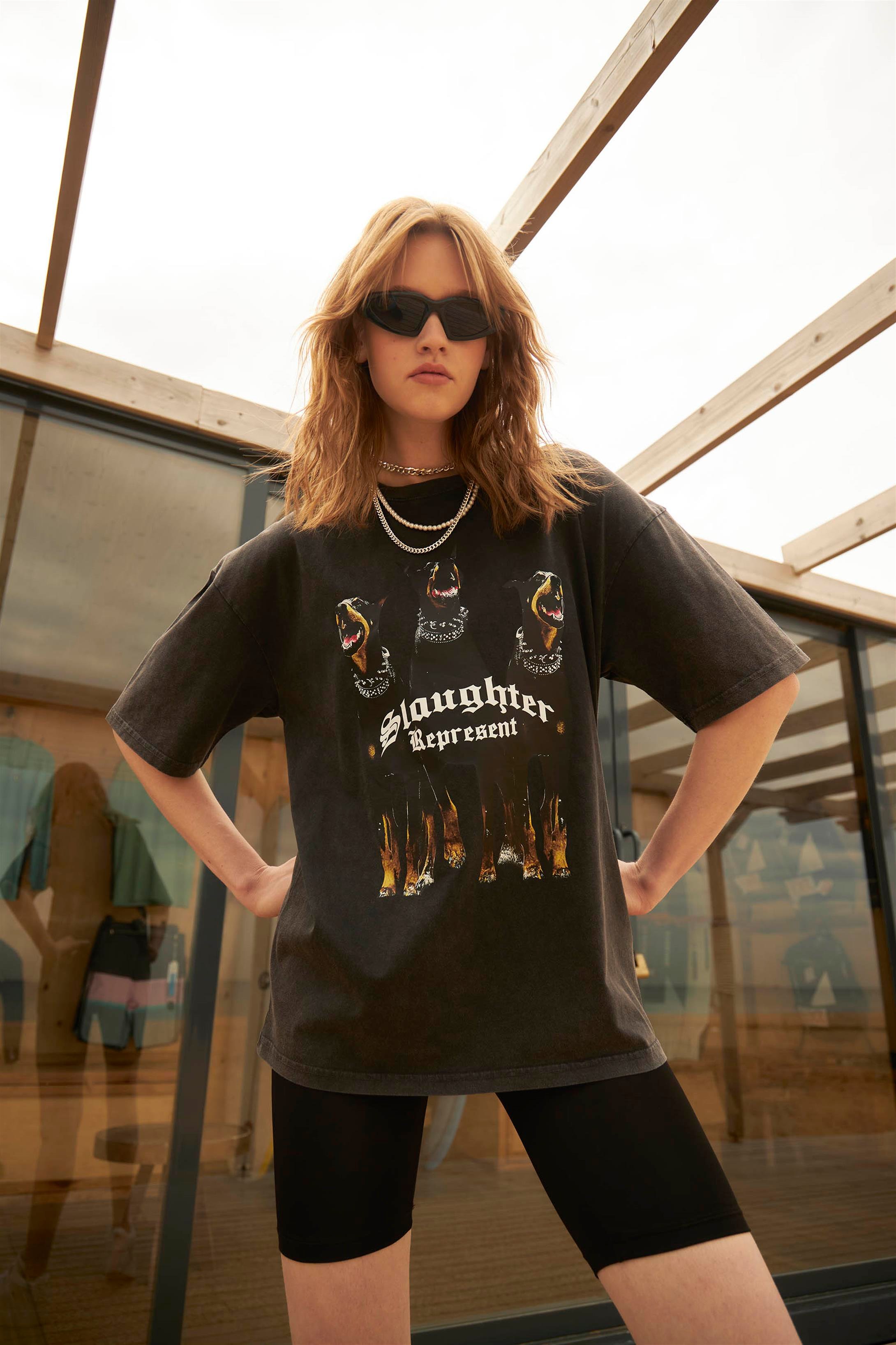 Trendiz Unisex Represent Yıkamalı Tshirt 
