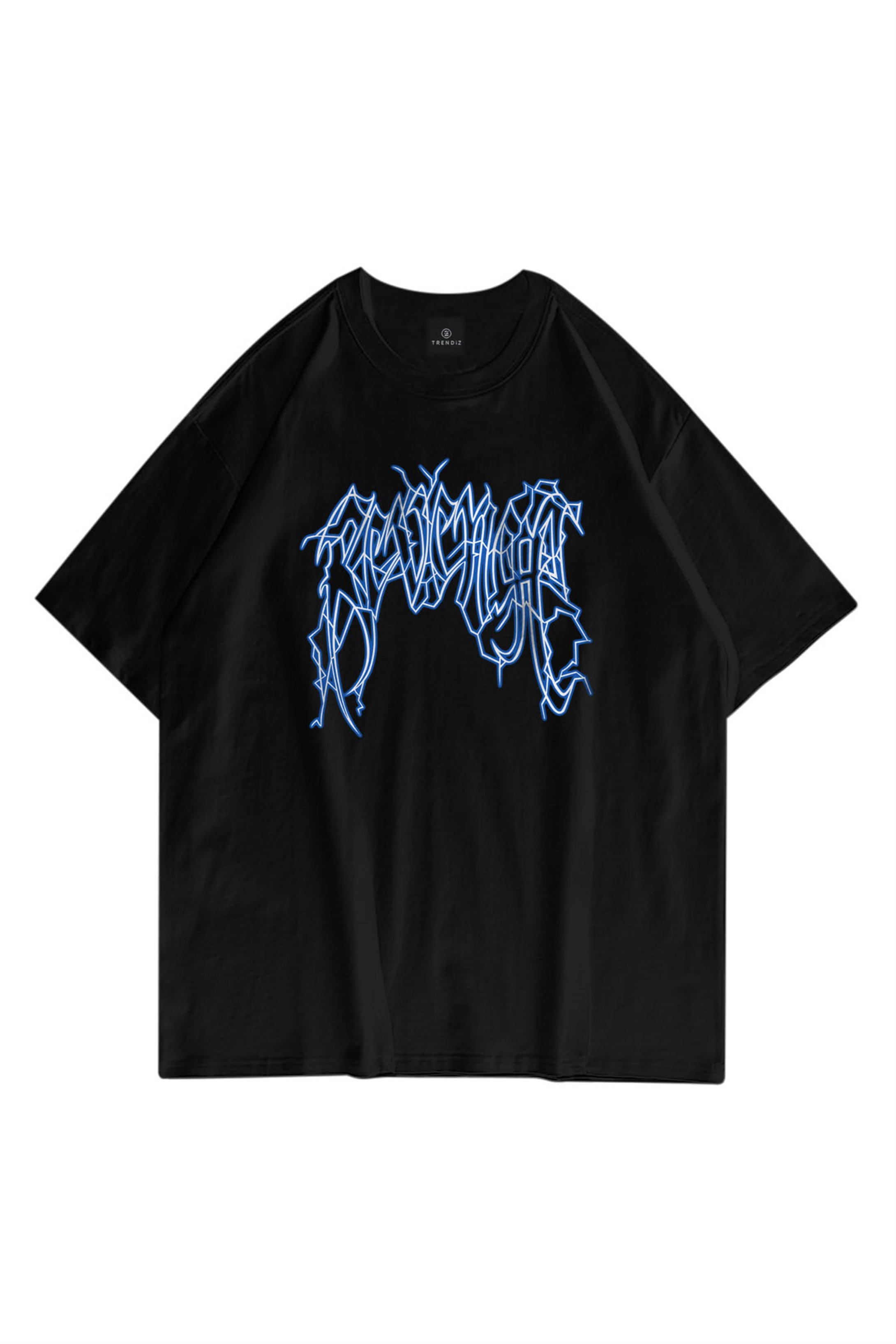 Trendiz Unisex Revenge Lightning Siyah Tshirt