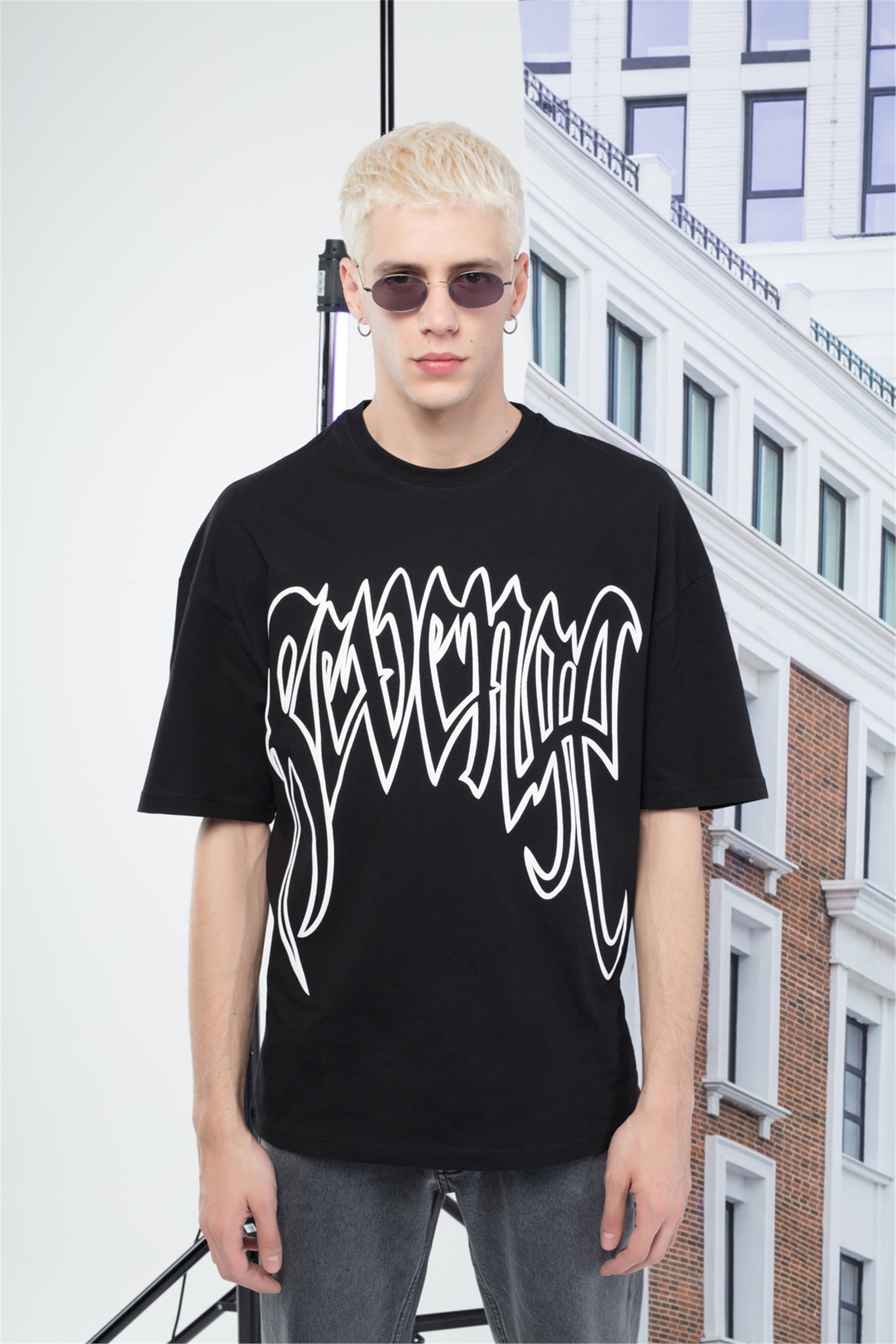 Trendiz Unisex Revenge Tshirt Siyah
