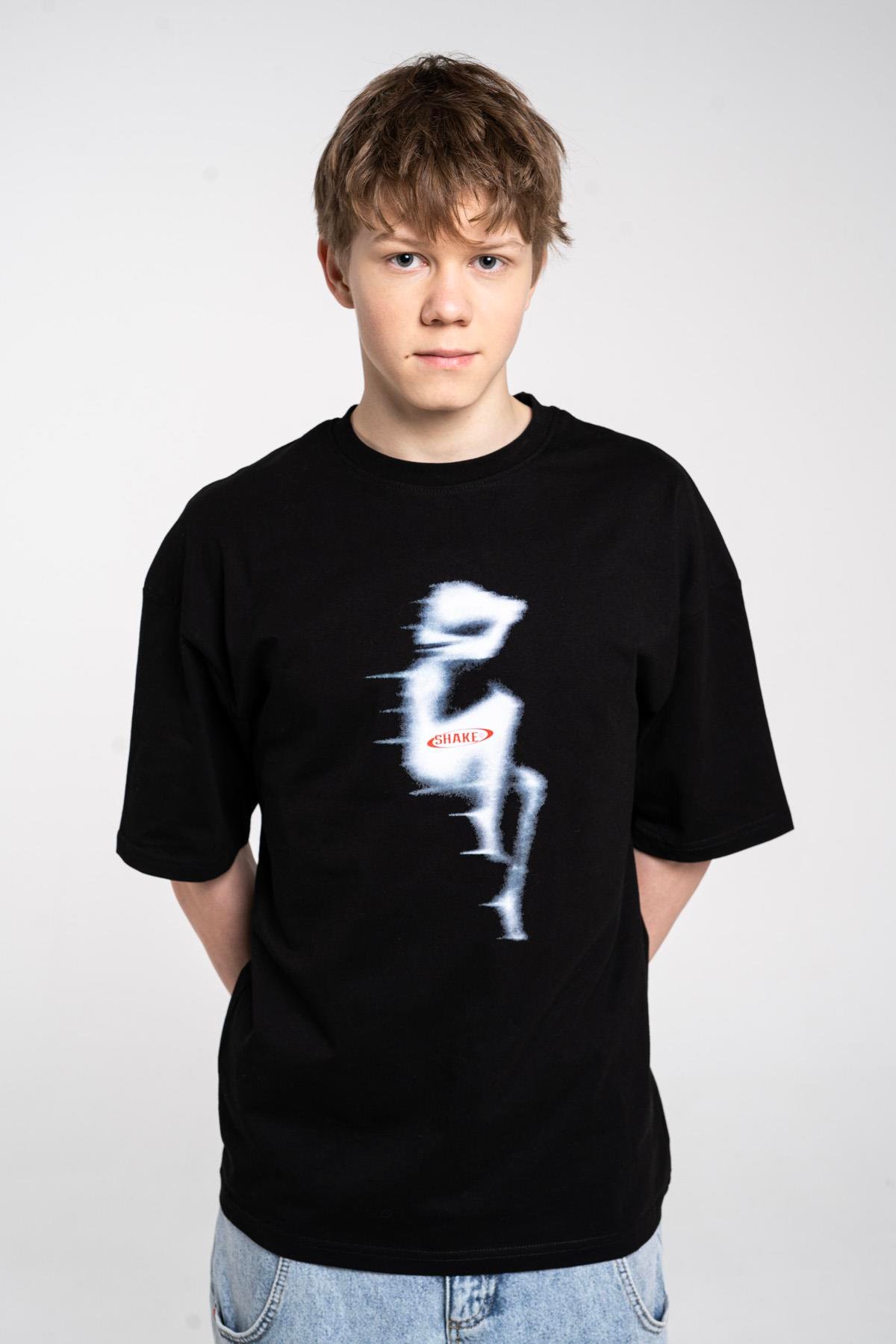 Trendiz Unisex Shake Tshirt Siyah