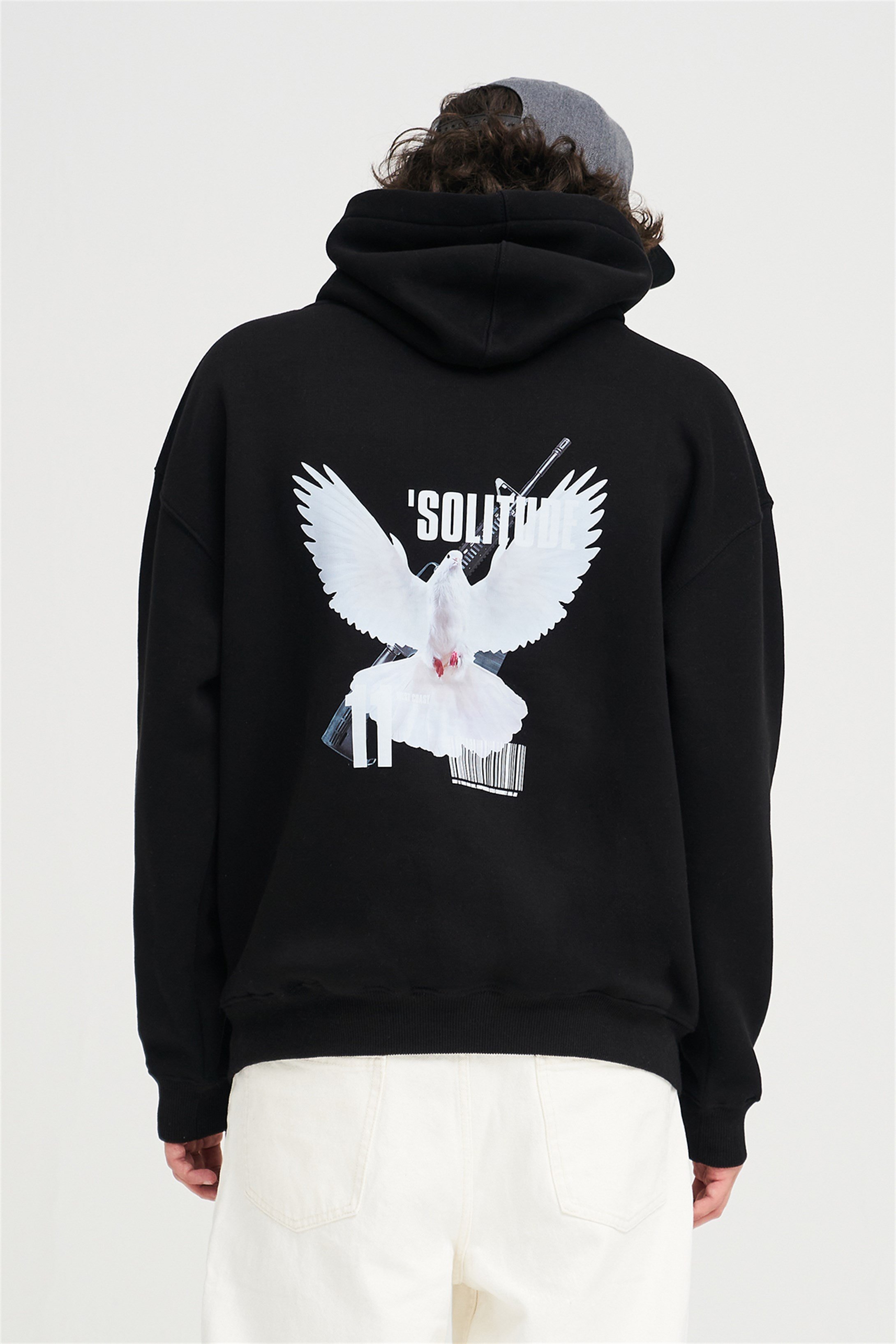 Trendiz Unisex Solitude Sweatshirt Siyah