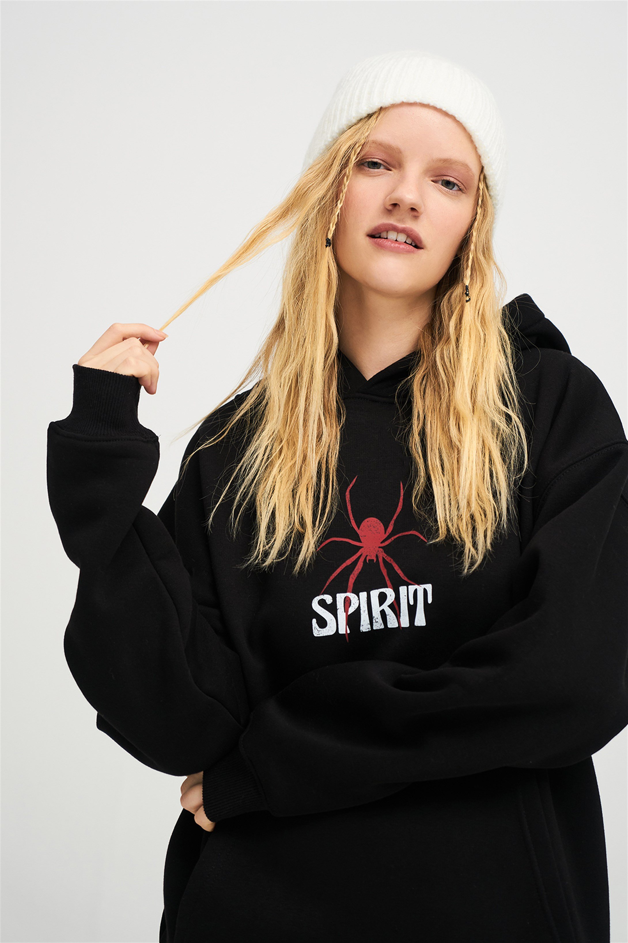 Trendiz Unisex Spirit Sweatshirt Siyah