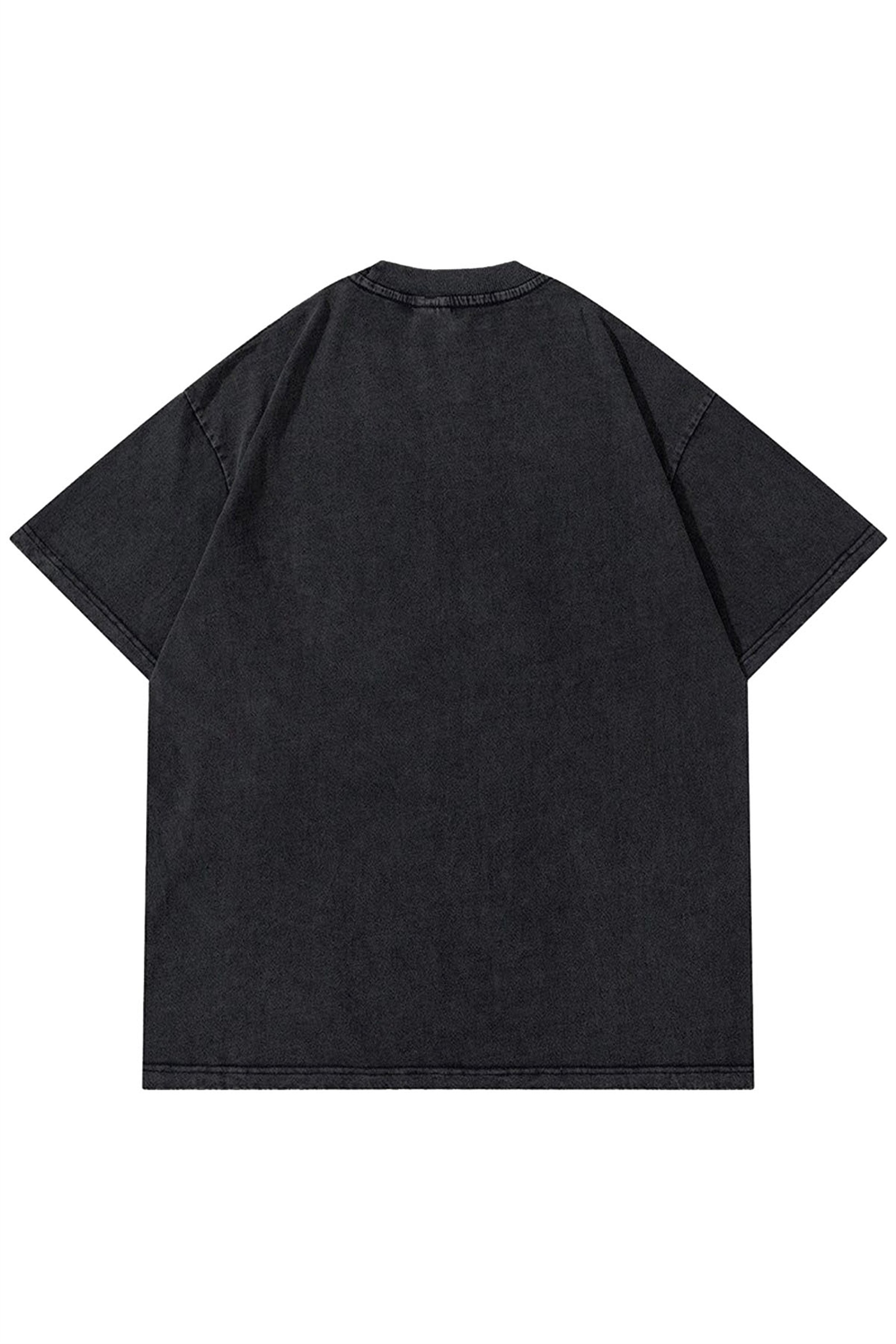 Trendiz Unisex Suicide Bear Yıkamalı Antasit Tshirt