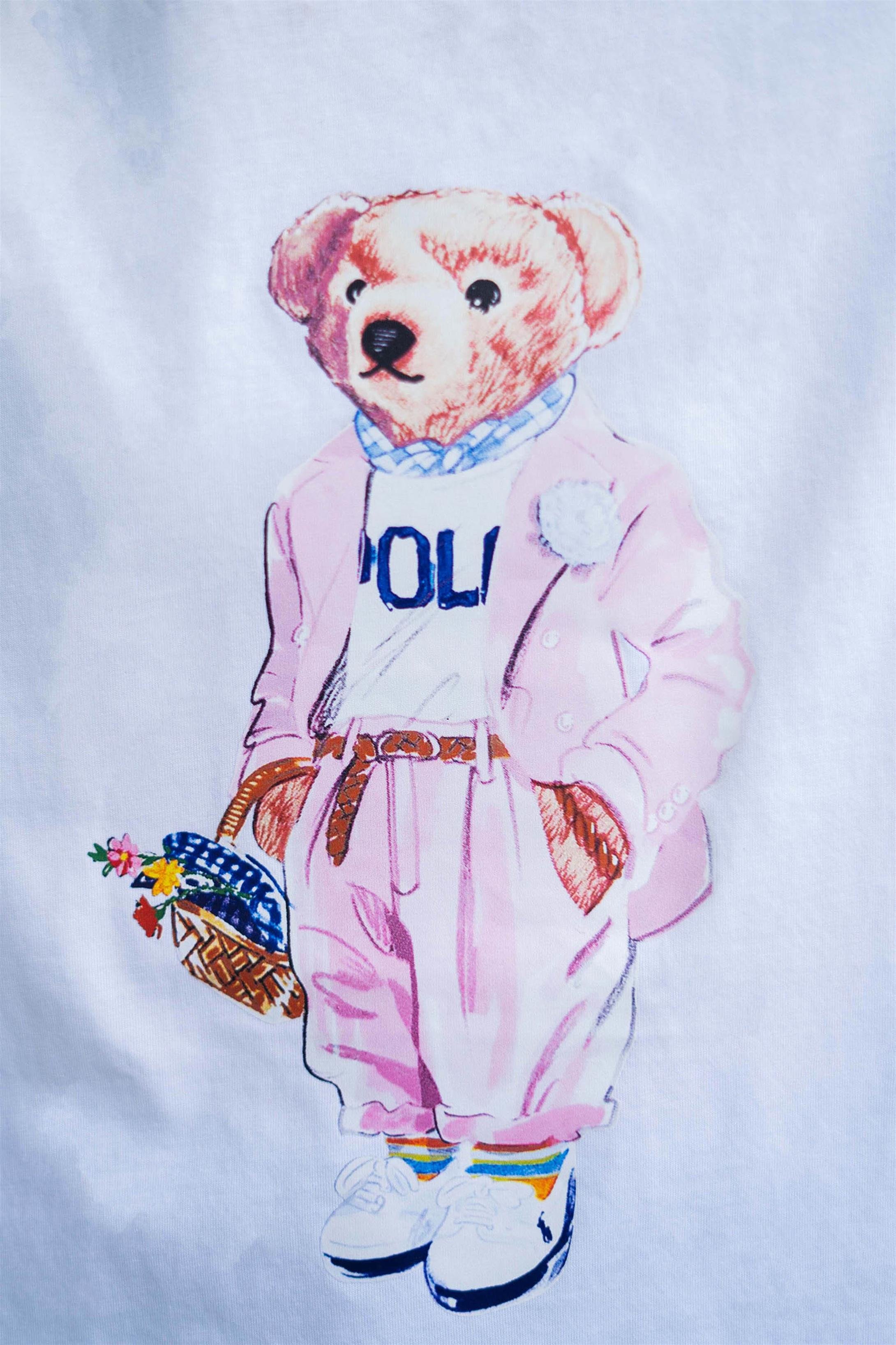 Trendiz Unisex Teddy Beyaz Tshirt