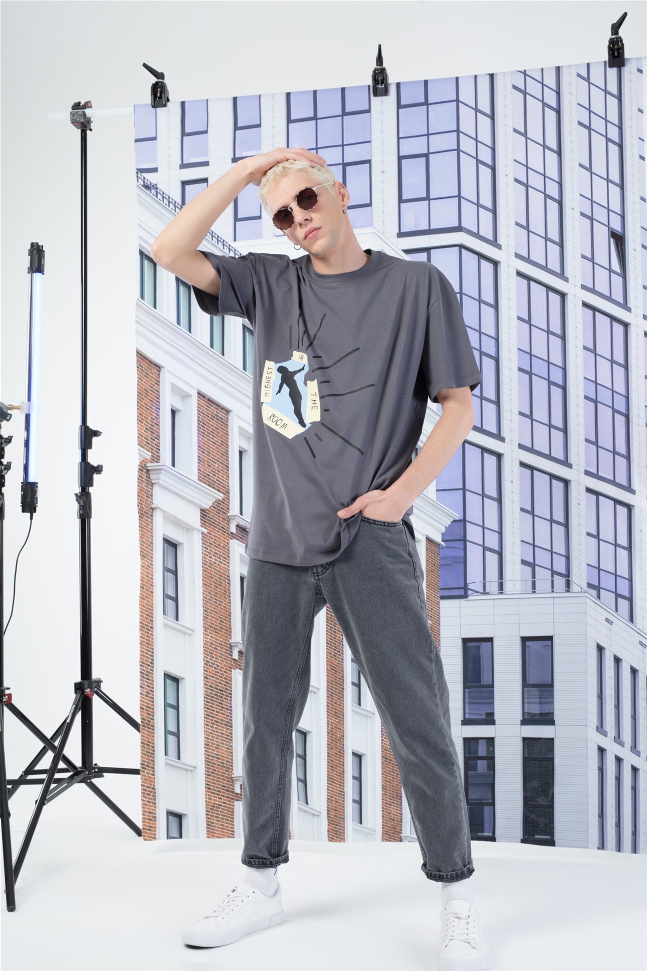 Trendiz Unisex Theroomhıgest Tshirt Antrasit