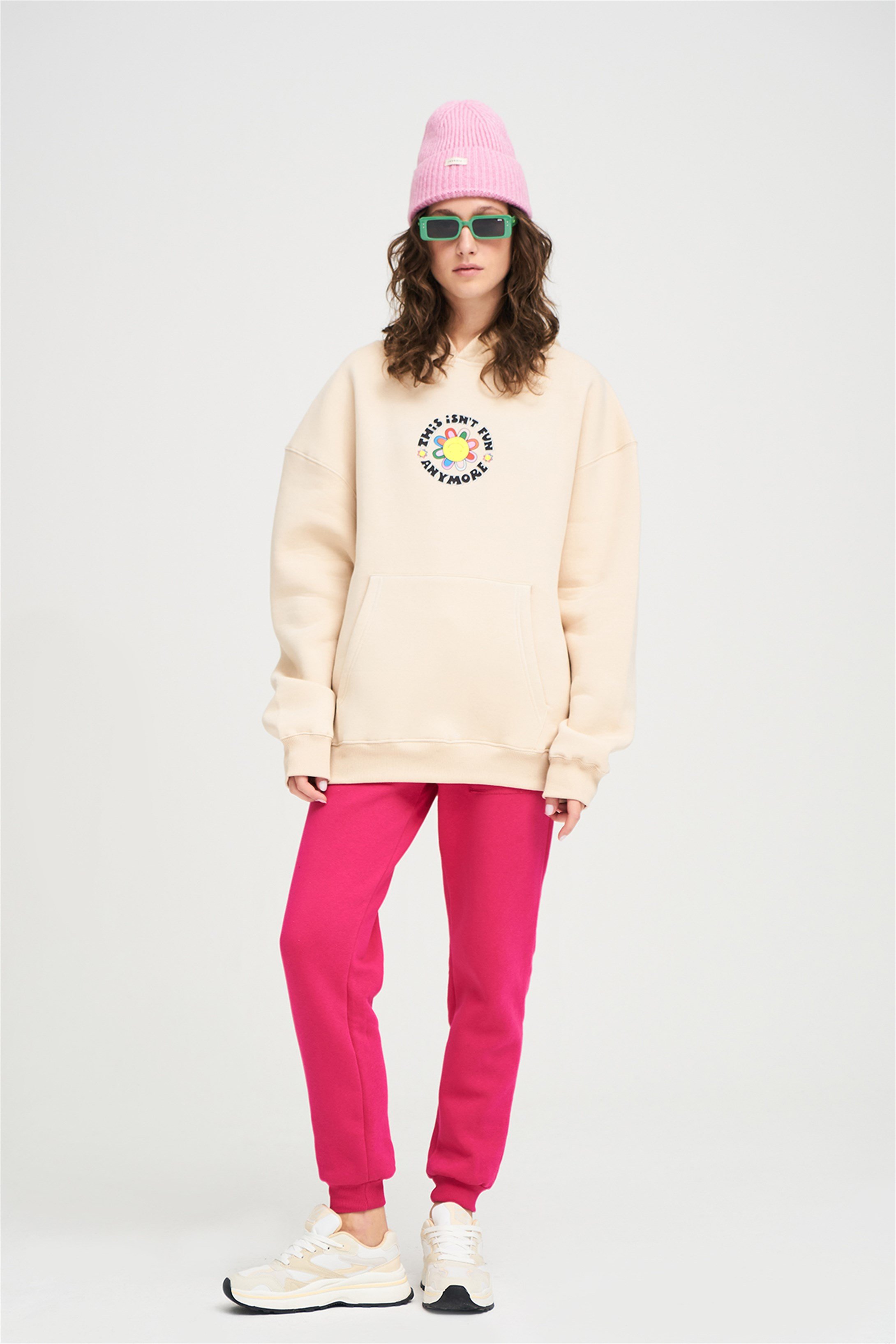 Trendiz Unisex This İsnt Fun Sweatshirt Taş