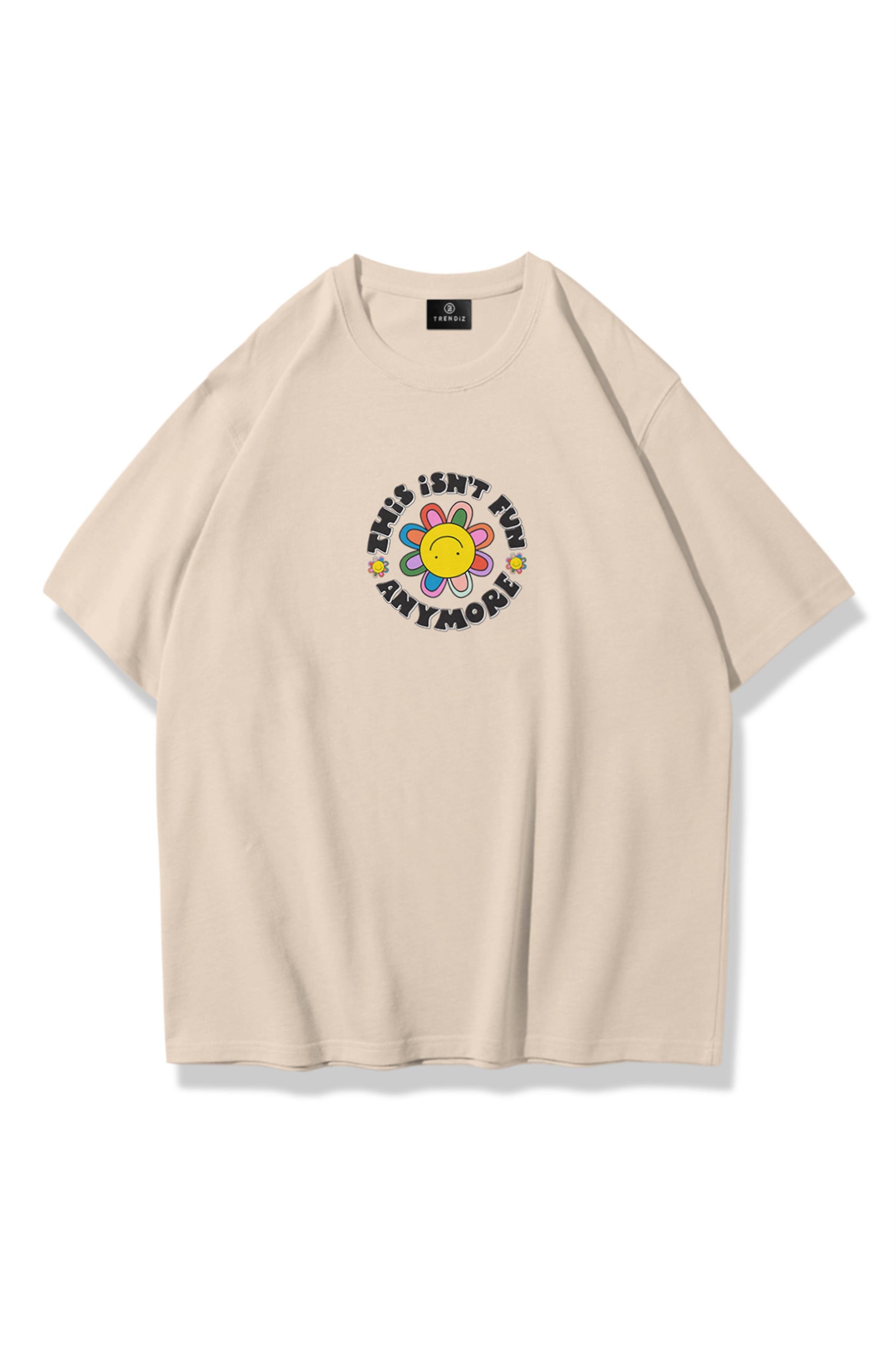 Trendiz Unisex This isn't Fun Tshirt Taş