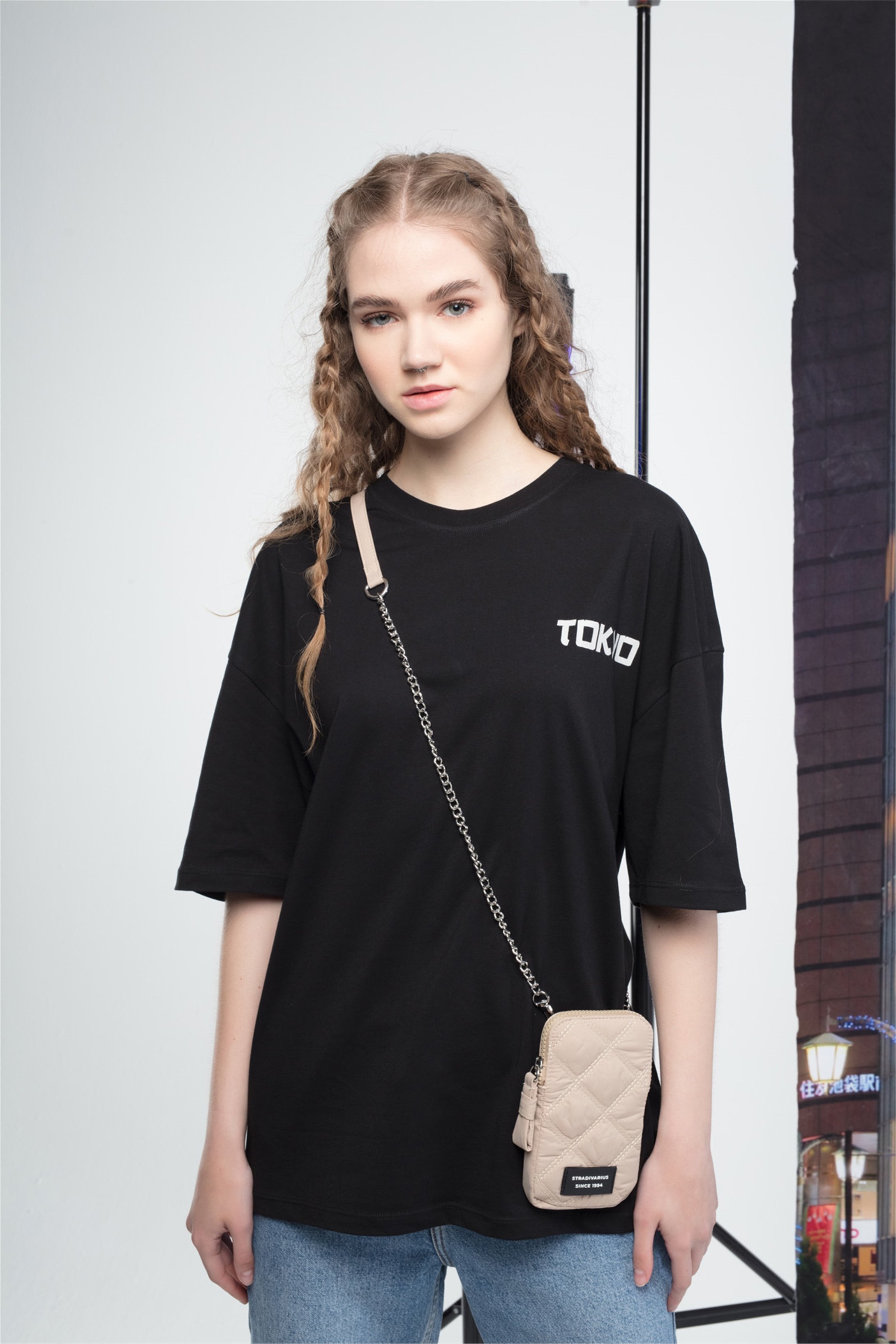 Trendiz Unisex Tokyo Tshirt Siyah