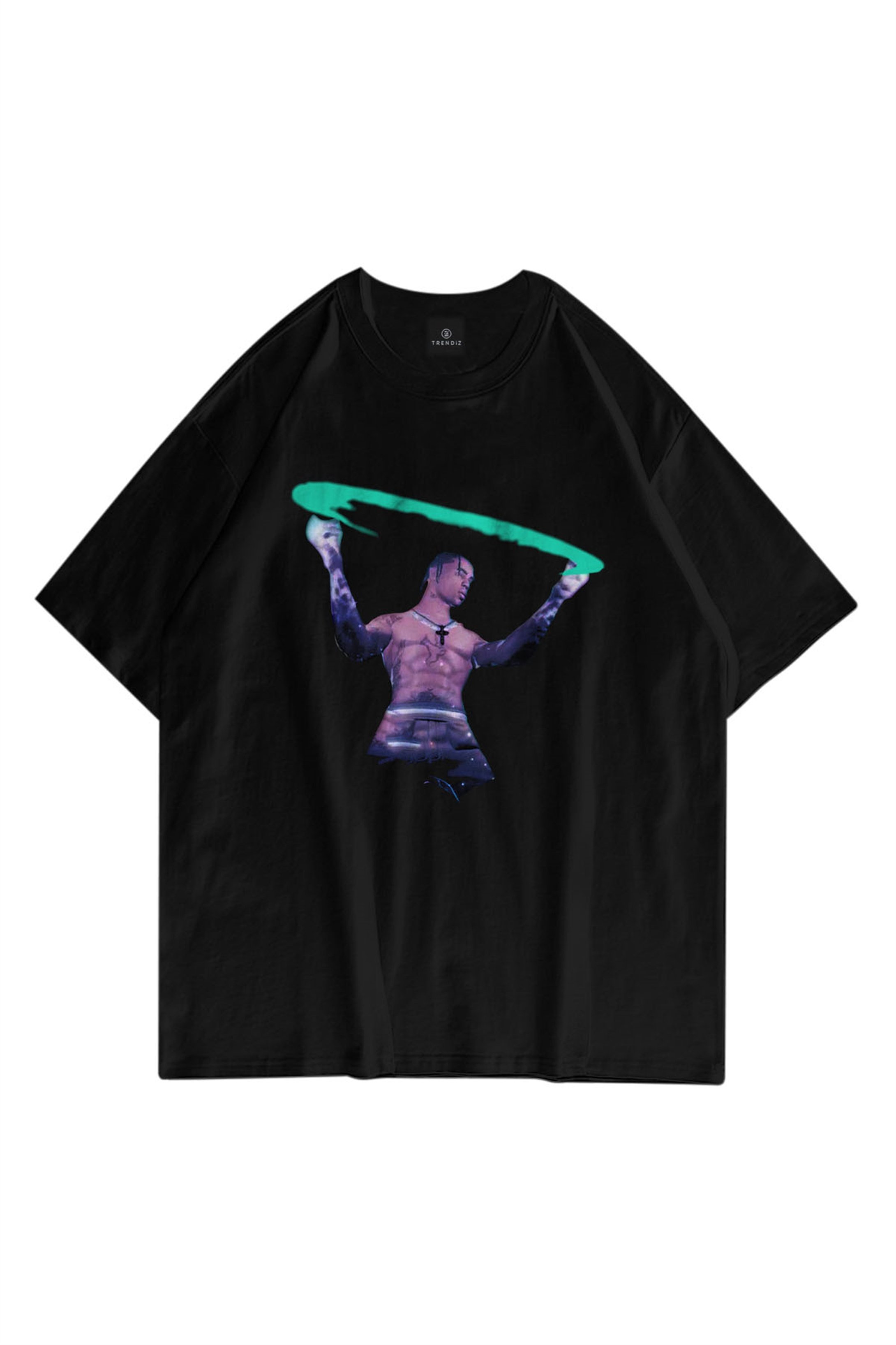 Trendiz Unisex Travis Fortnite Siyah Tshirt