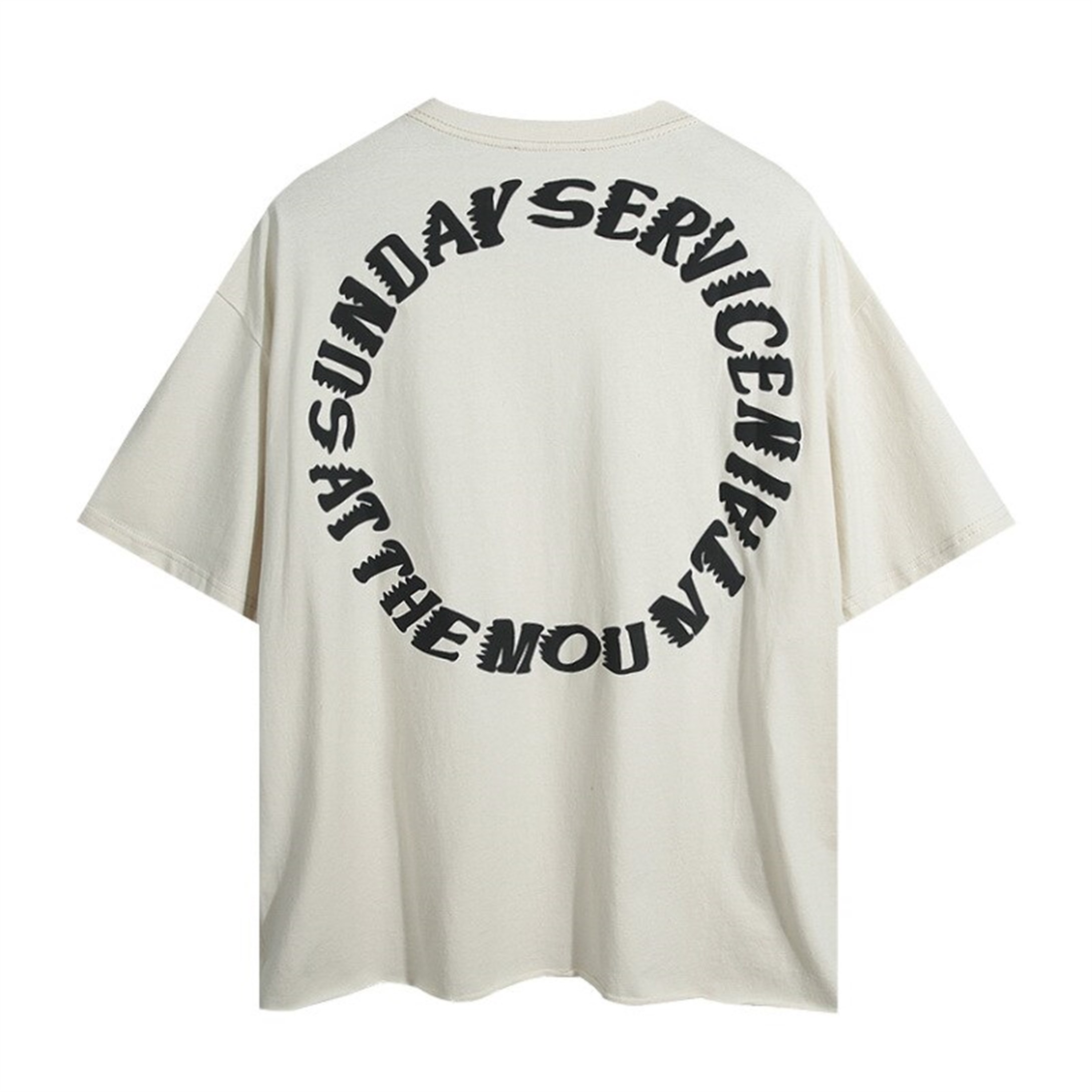 Trendiz Unisex TrustGod Tshirt Beyaz