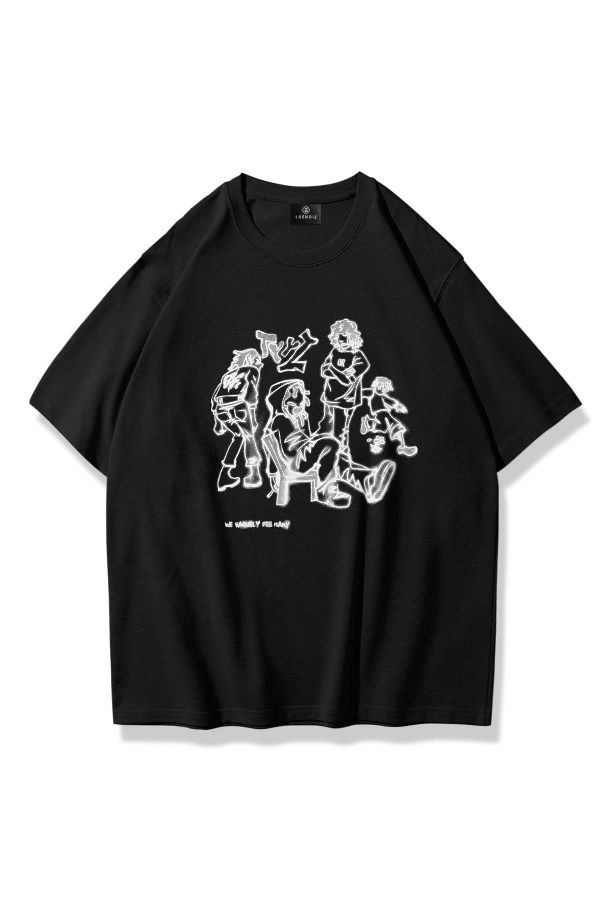 Trendiz Unisex TYYZ Tshirt Siyah
