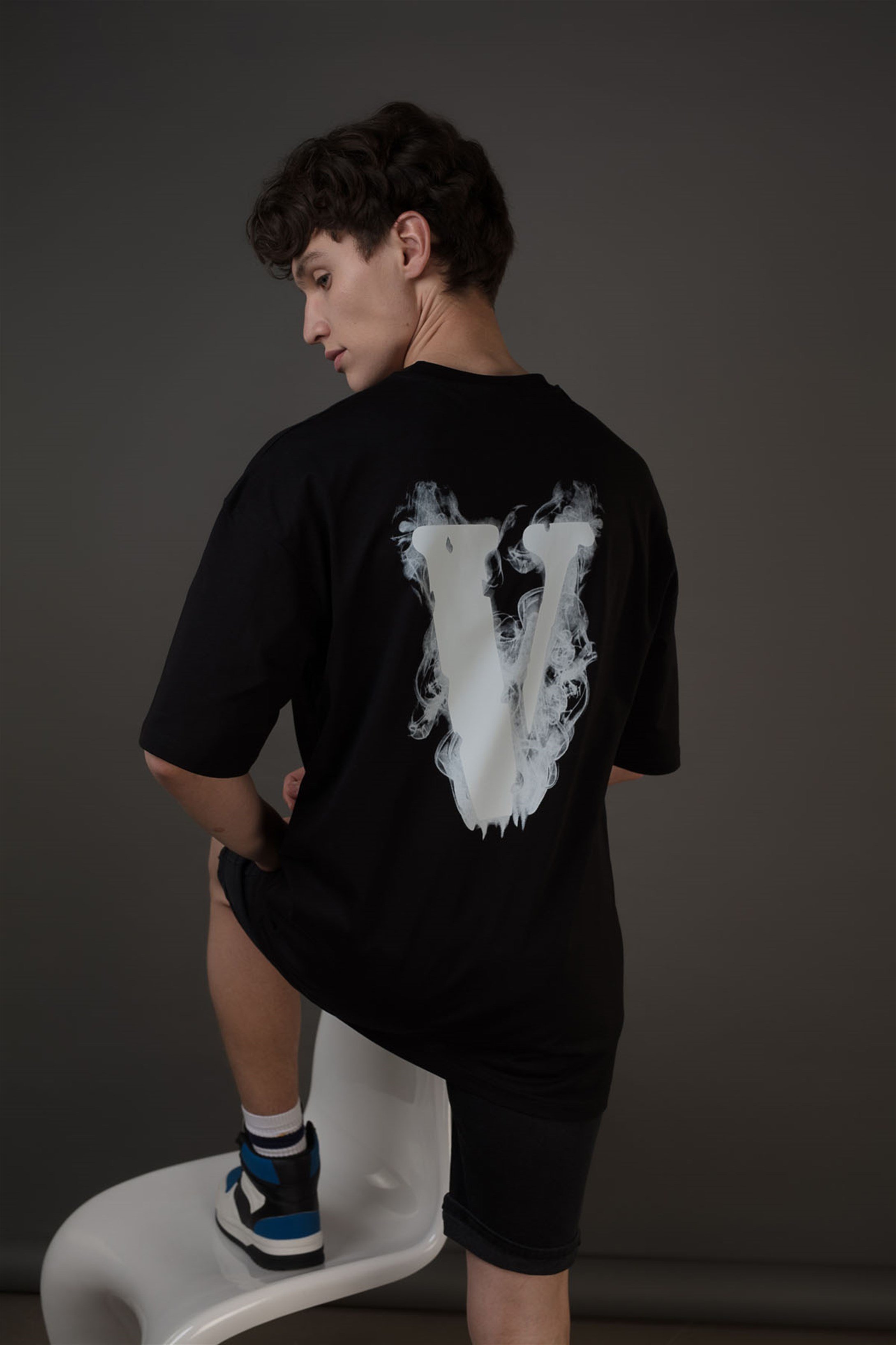 Trendiz Unisex Vlone Siyah T Shirt