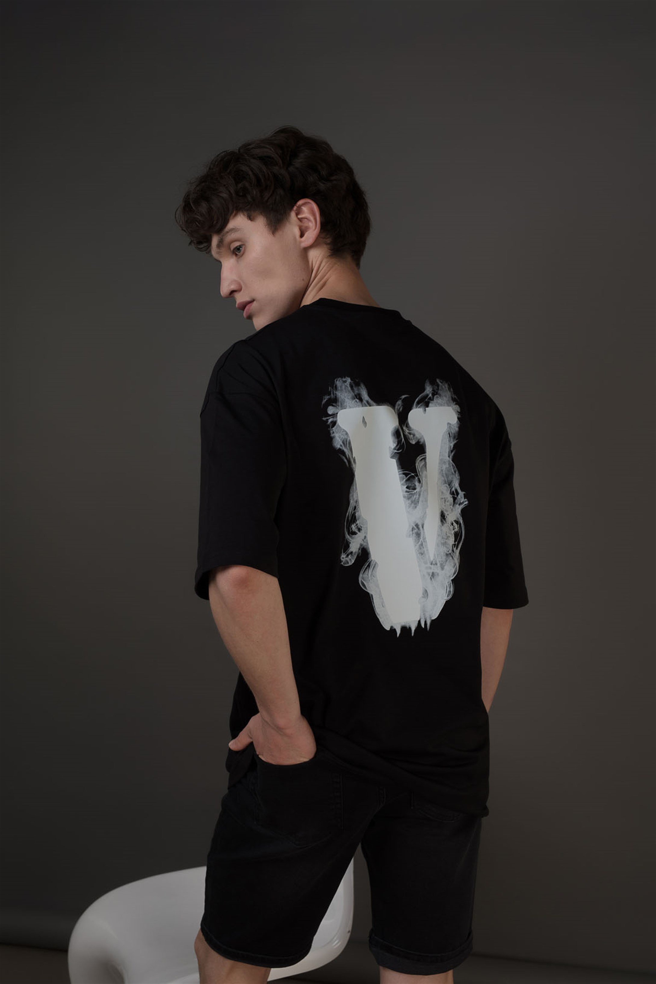 Trendiz Unisex Vlone Siyah T Shirt
