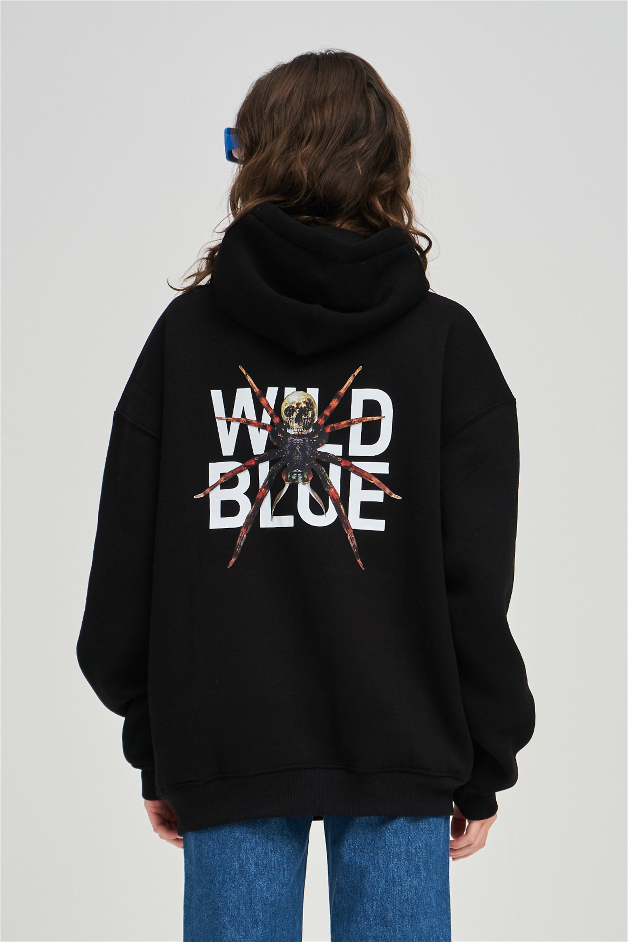 Trendiz Unisex Wild Blue Sweatshirt Siyah