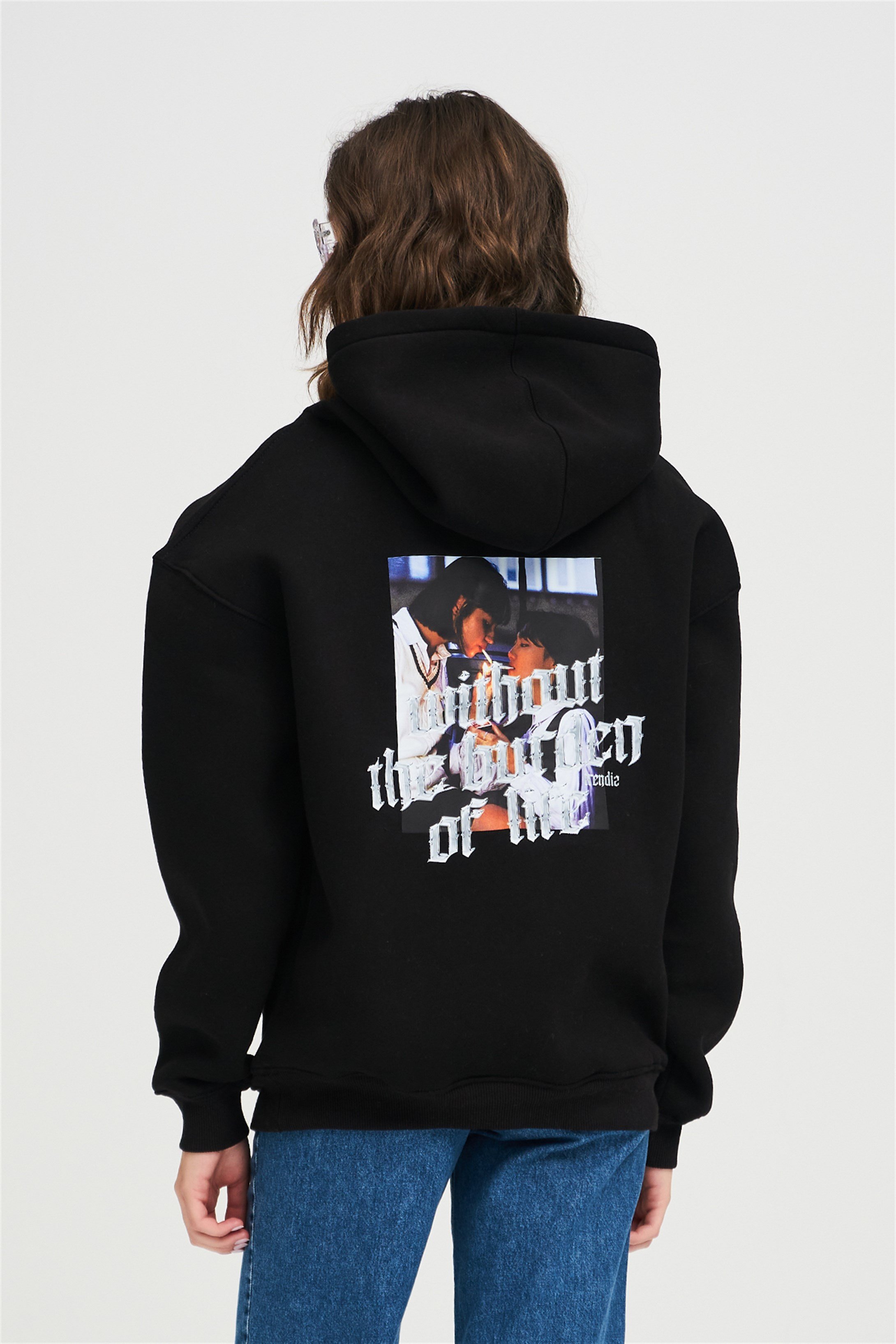 Trendiz Unisex Without the Burden Sweatshirt Siyah